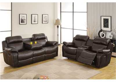 Image for Marille Brown 9724 Living Room Sofa Set