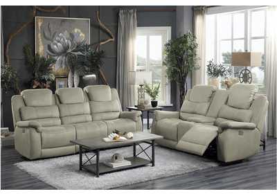 Image for Shola Gray 9848Gy-Pwh Living Room Sofa Set