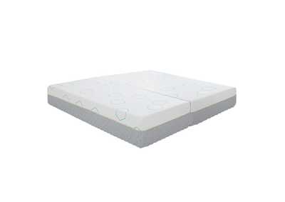 Image for Lyra 10" Split Eastern King Copper-Infused Memory Foam Mattress (2 Piece Set)