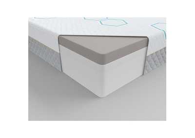 Lyra 12" Split Eastern King Copper-Infused Memory Foam Mattress (2 Piece Set),Homelegance
