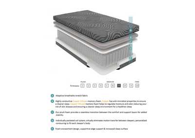 Image for Taurus 8" Full Copper-Infused Memory Foam Hybrid Mattress