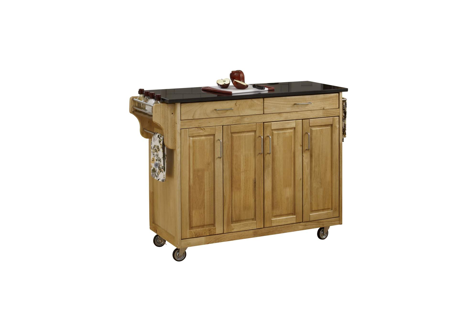 Create-A-Cart Brown Kitchen Cart,Homestyles