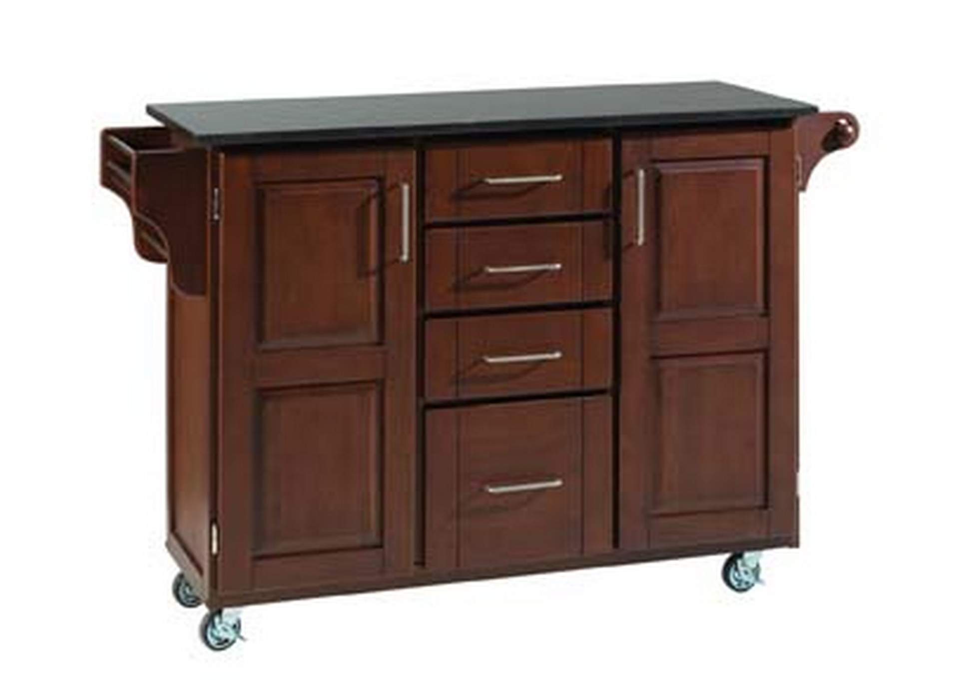 Create-A-Cart Brown Kitchen Cart,Homestyles