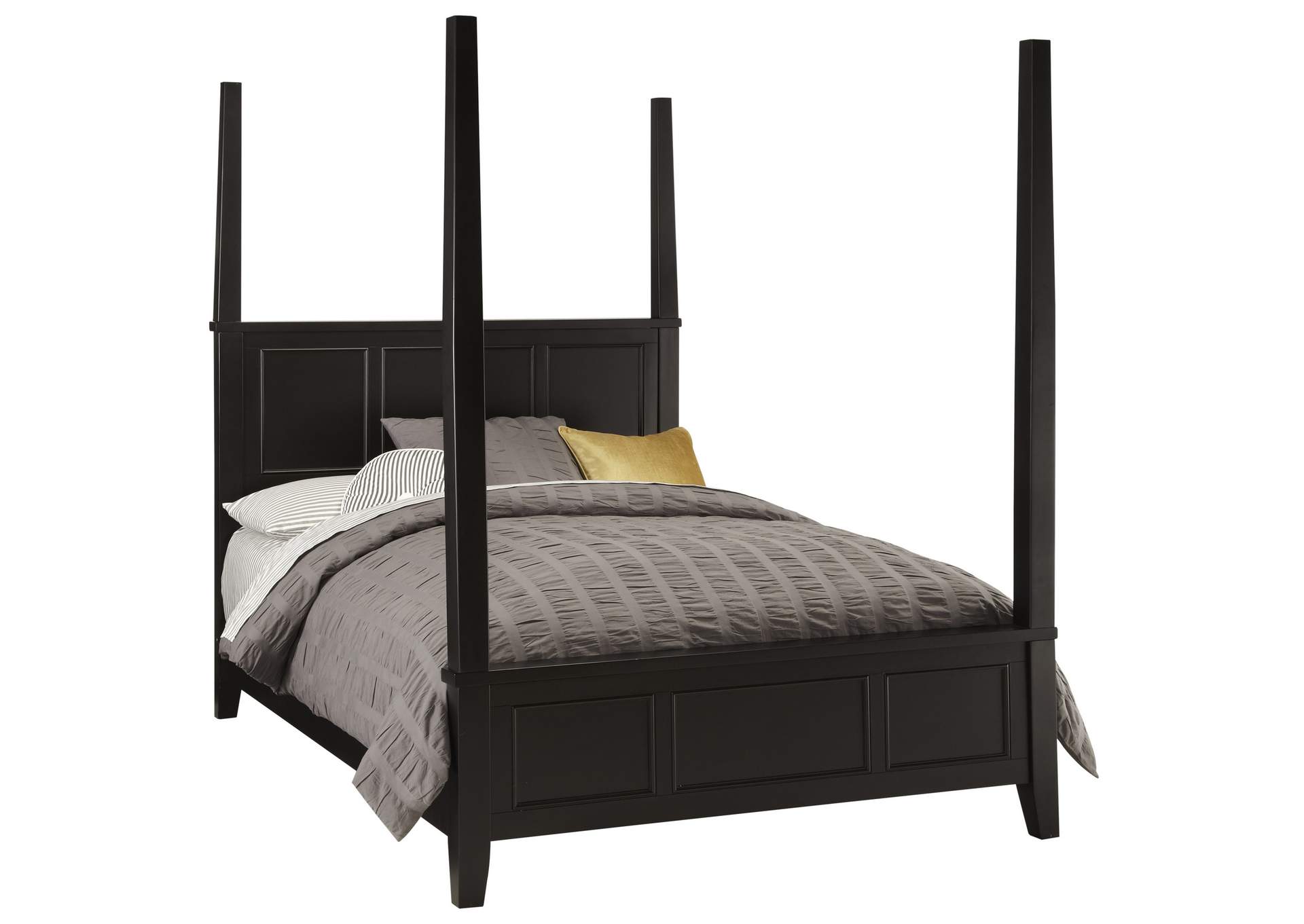 Ashford Black King Poster Bed,Homestyles