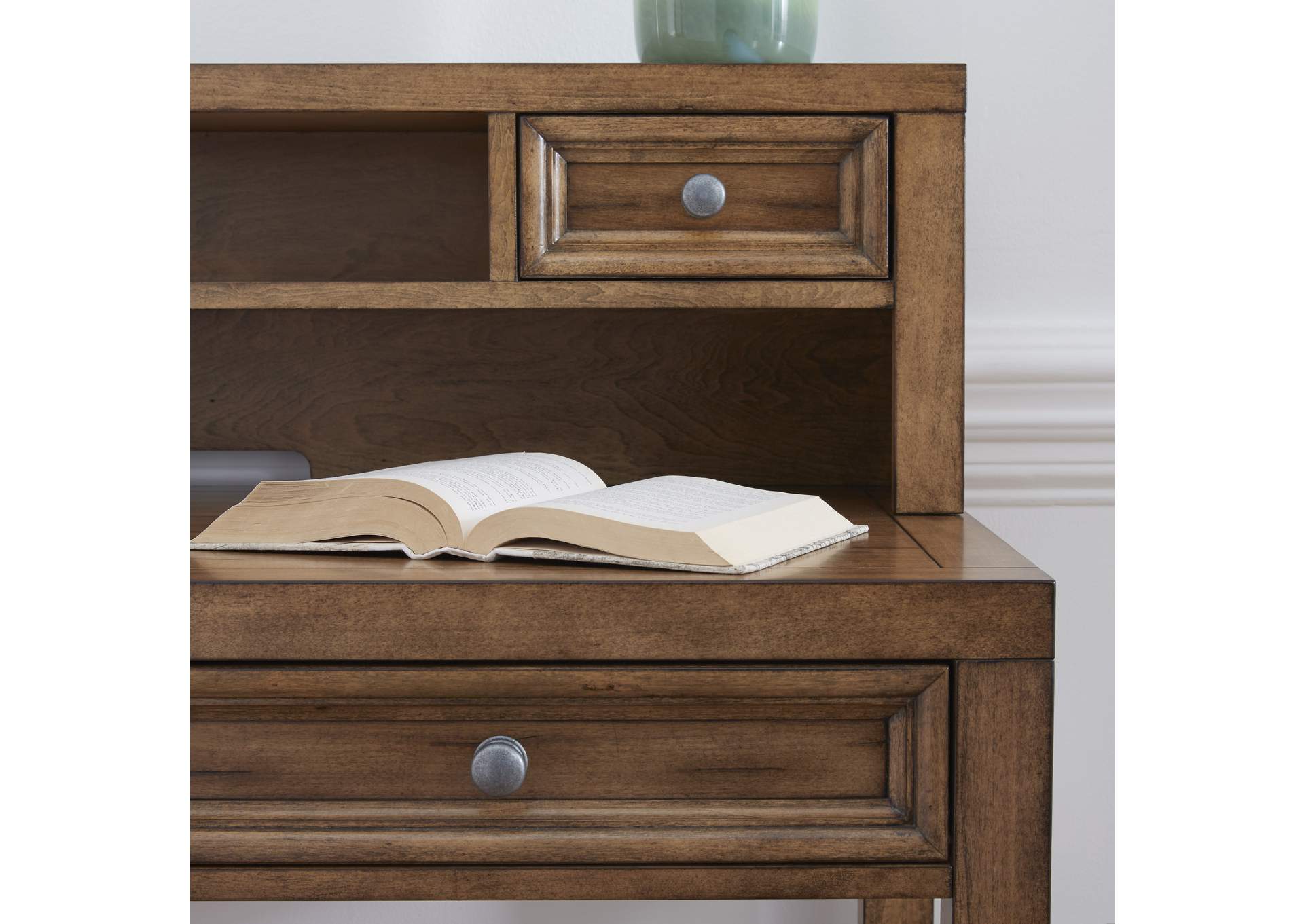 Tuscon Brown Desk with Hutch,Homestyles