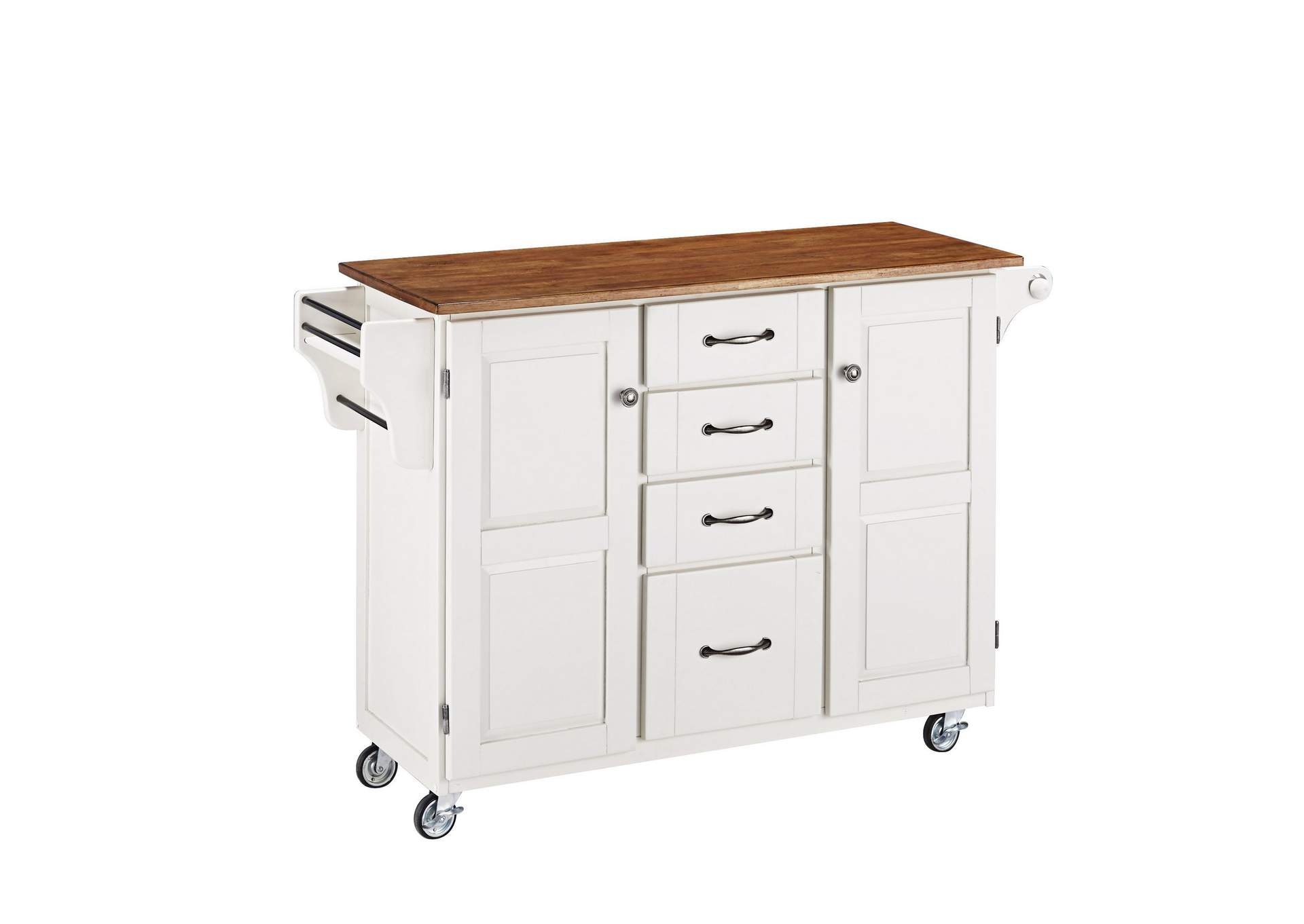 Create-A-Cart Off-White Kitchen Cart,Homestyles