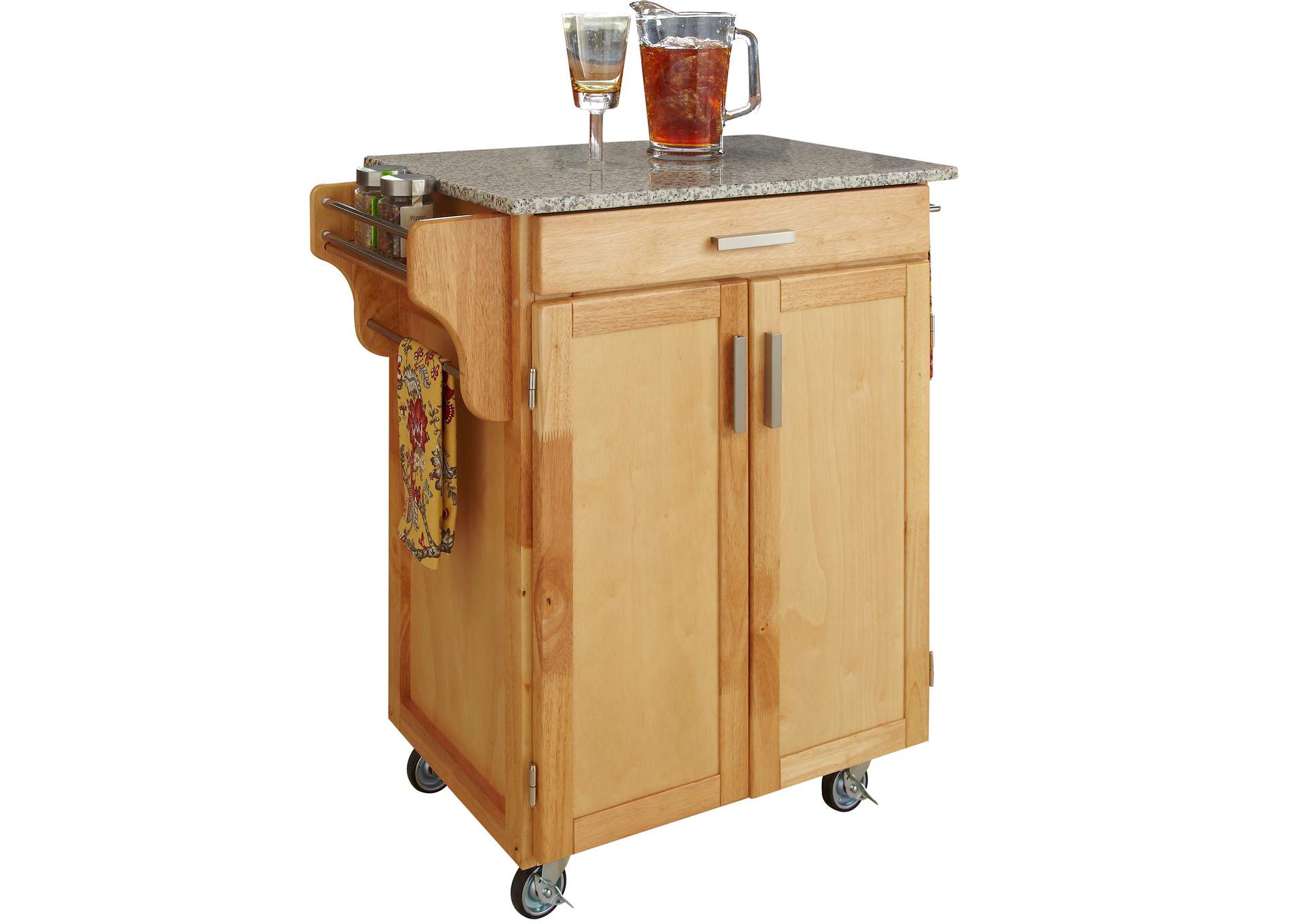 Cuisine Cart Brown Kitchen Cart,Homestyles