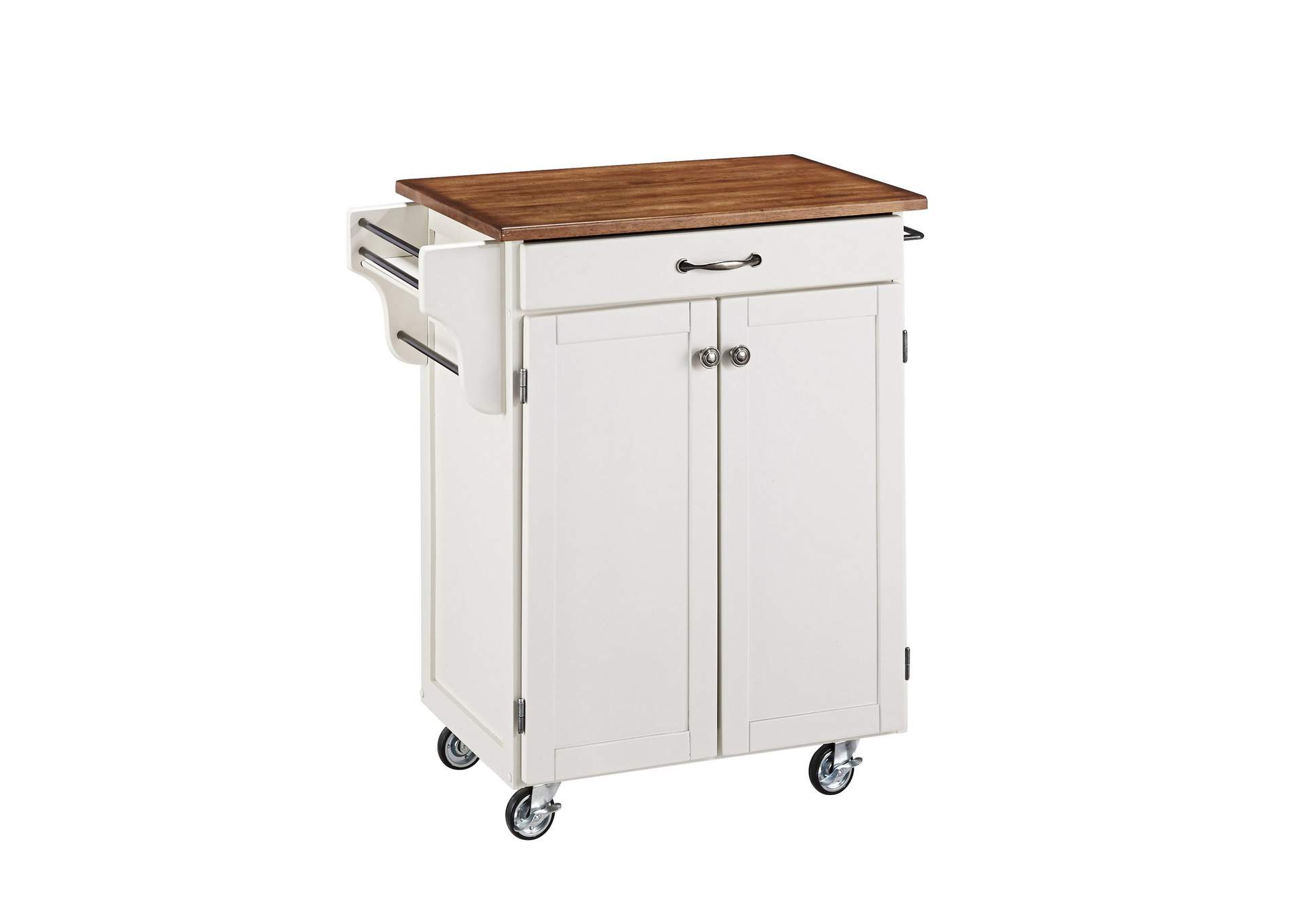 Cuisine Cart Off-White Kitchen Cart,Homestyles