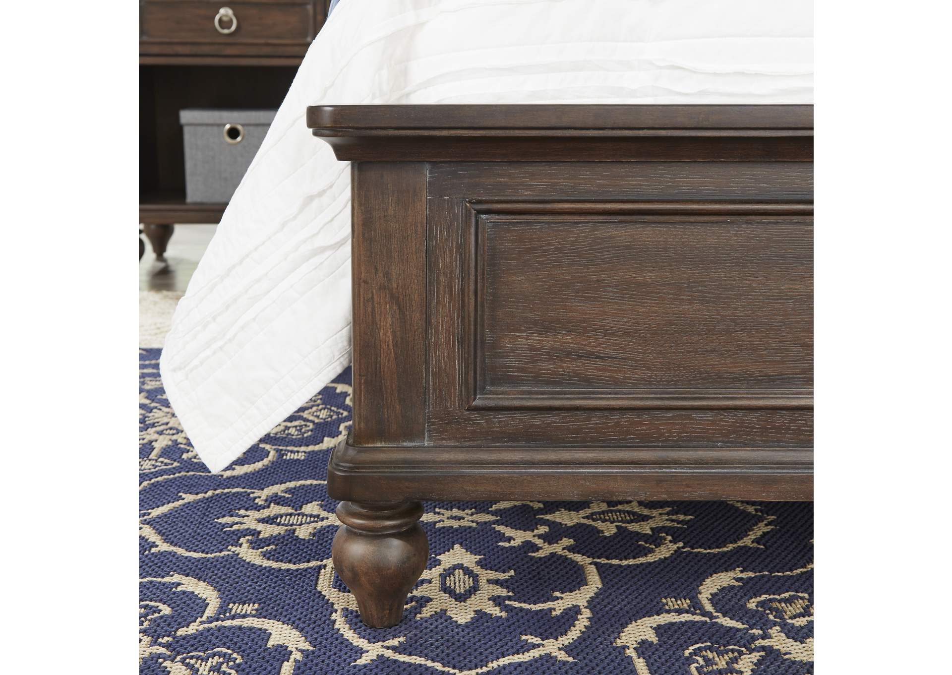 Marie Brown Queen Bed, Nightstand and Chest,Homestyles