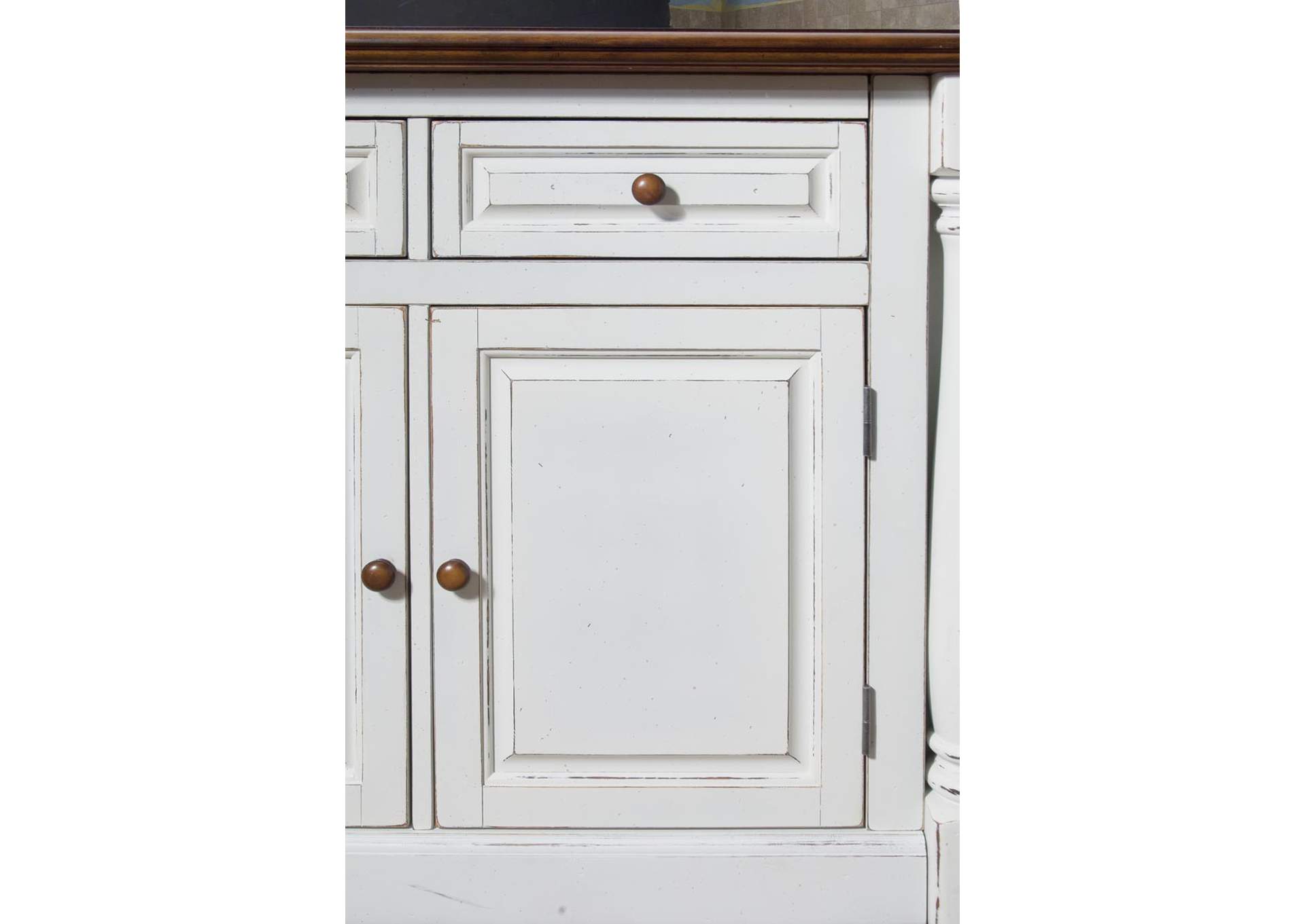 Monarch Off-White Kitchen Island,Homestyles