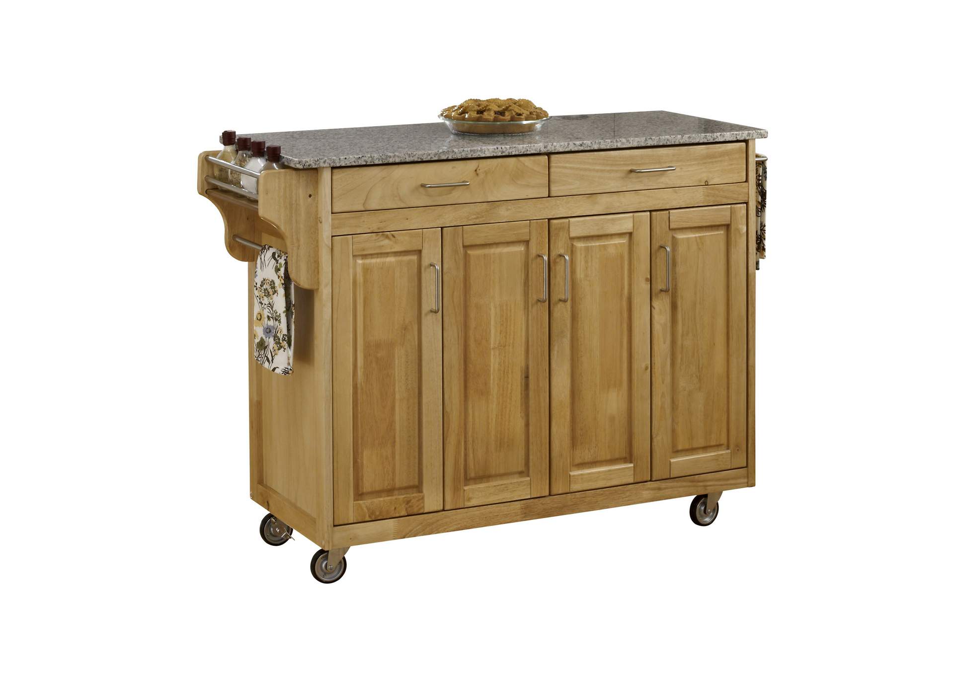 Create-A-Cart Brown Kitchen Cart,Homestyles