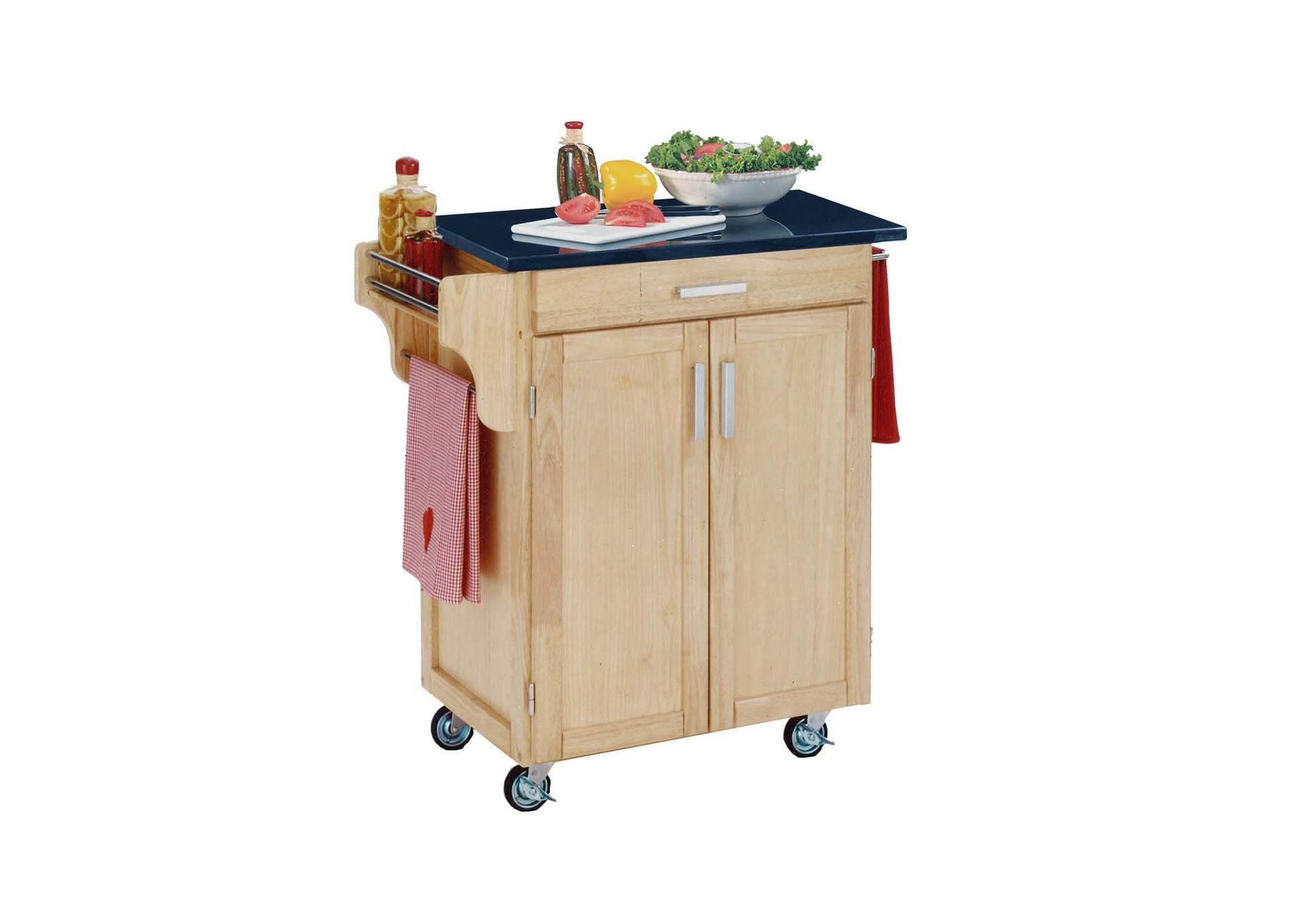 Cuisine Cart Brown Kitchen Cart,Homestyles