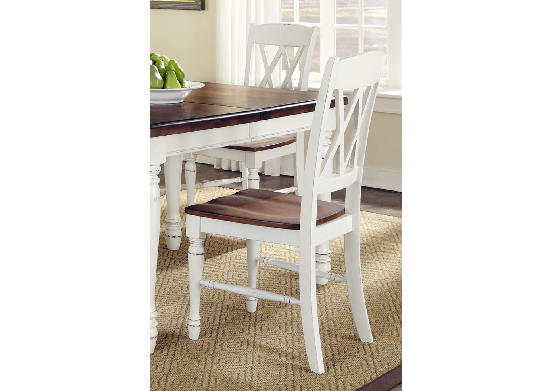 Monarch Off-White Dining Chair Pair,Homestyles