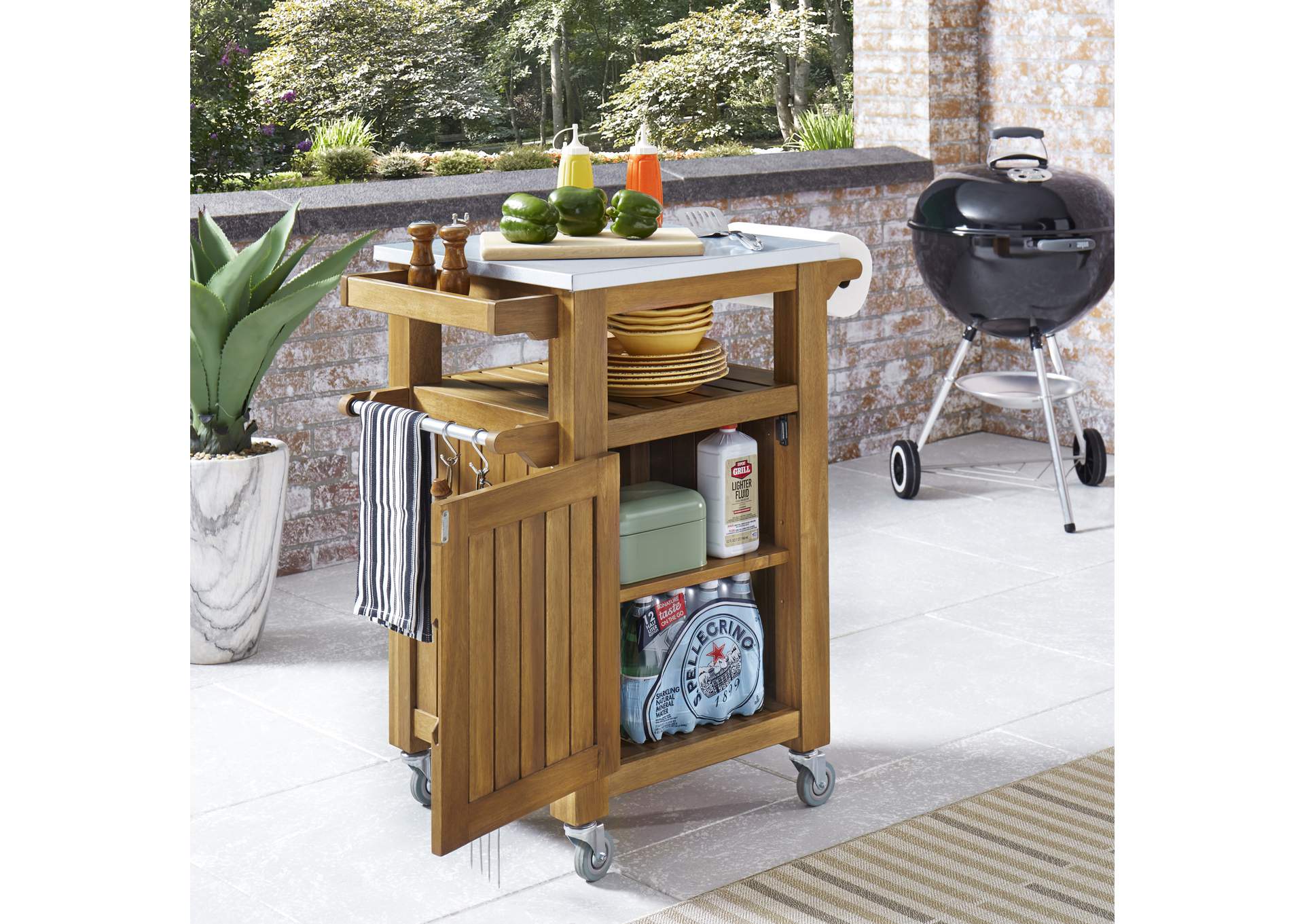 Maho Outdoor Kitchen Cart By Homestyles,Homestyles