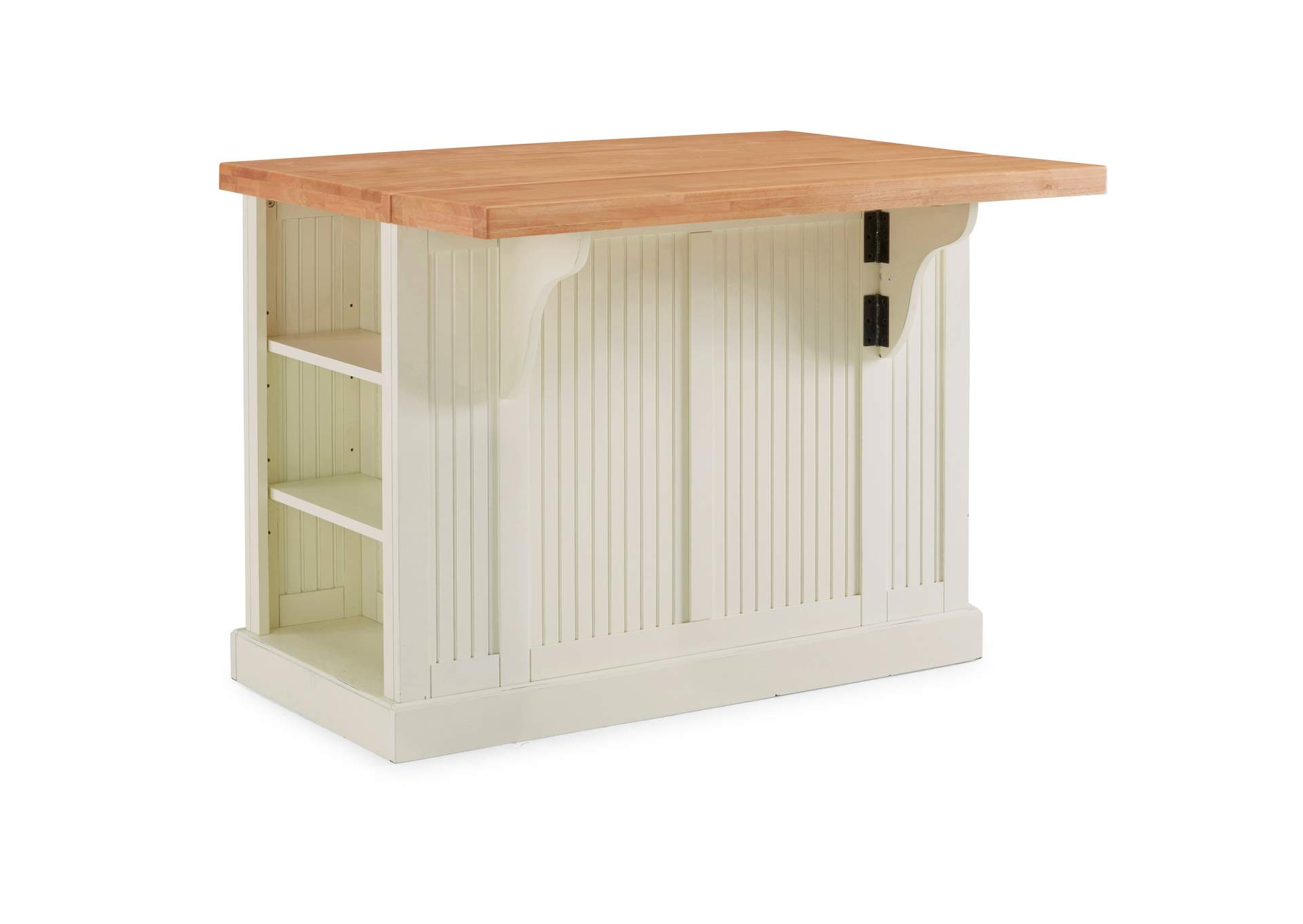 Hartford Off-White Kitchen Island,Homestyles