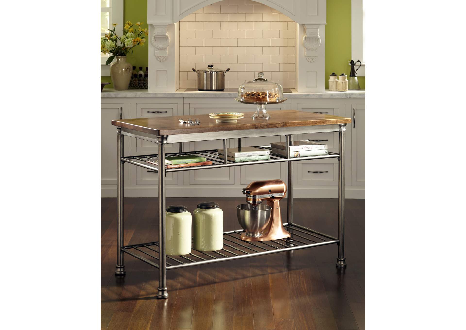 Orleans Brown Kitchen Island,Homestyles