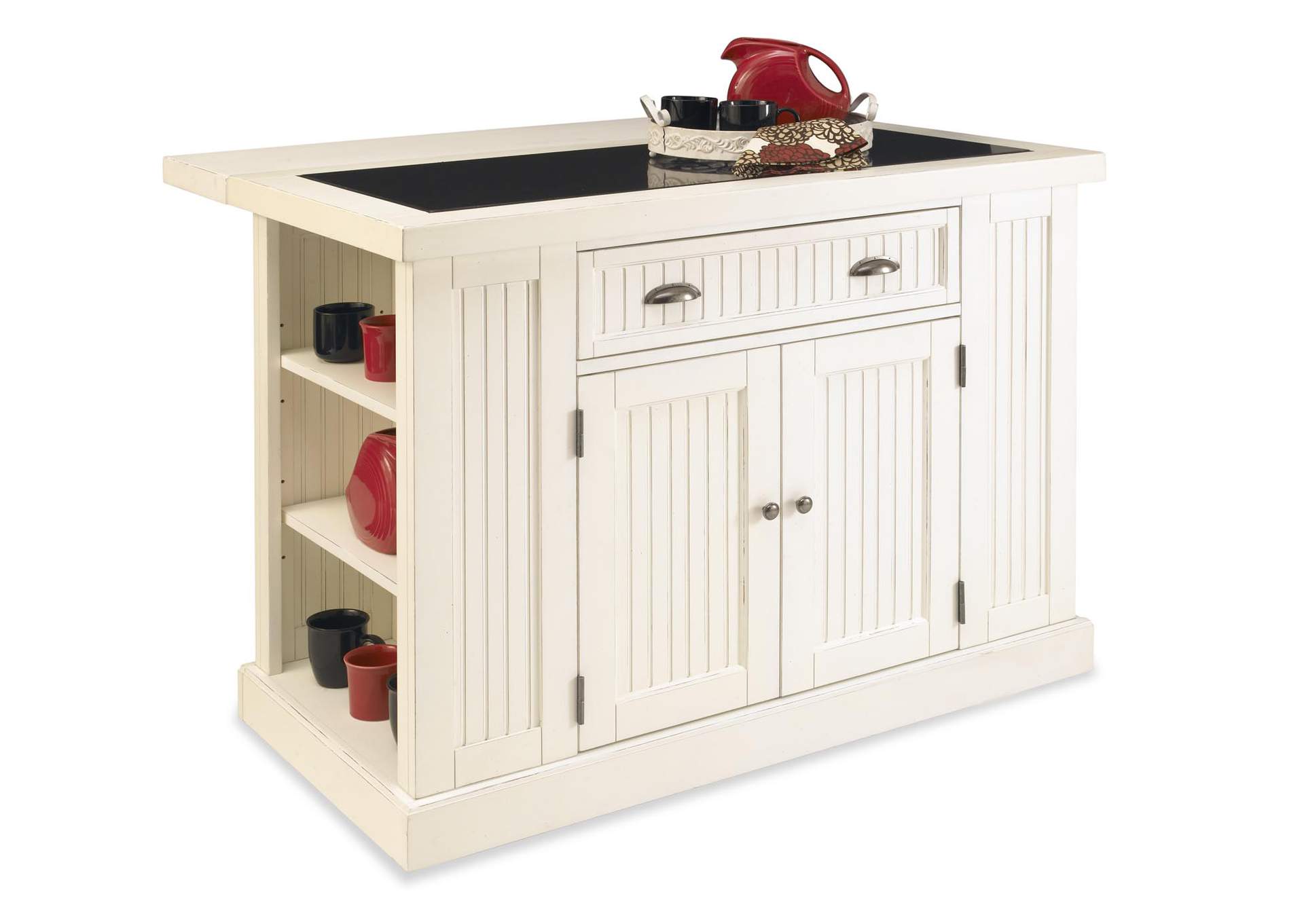 Hartford Off-White Kitchen Island,Homestyles