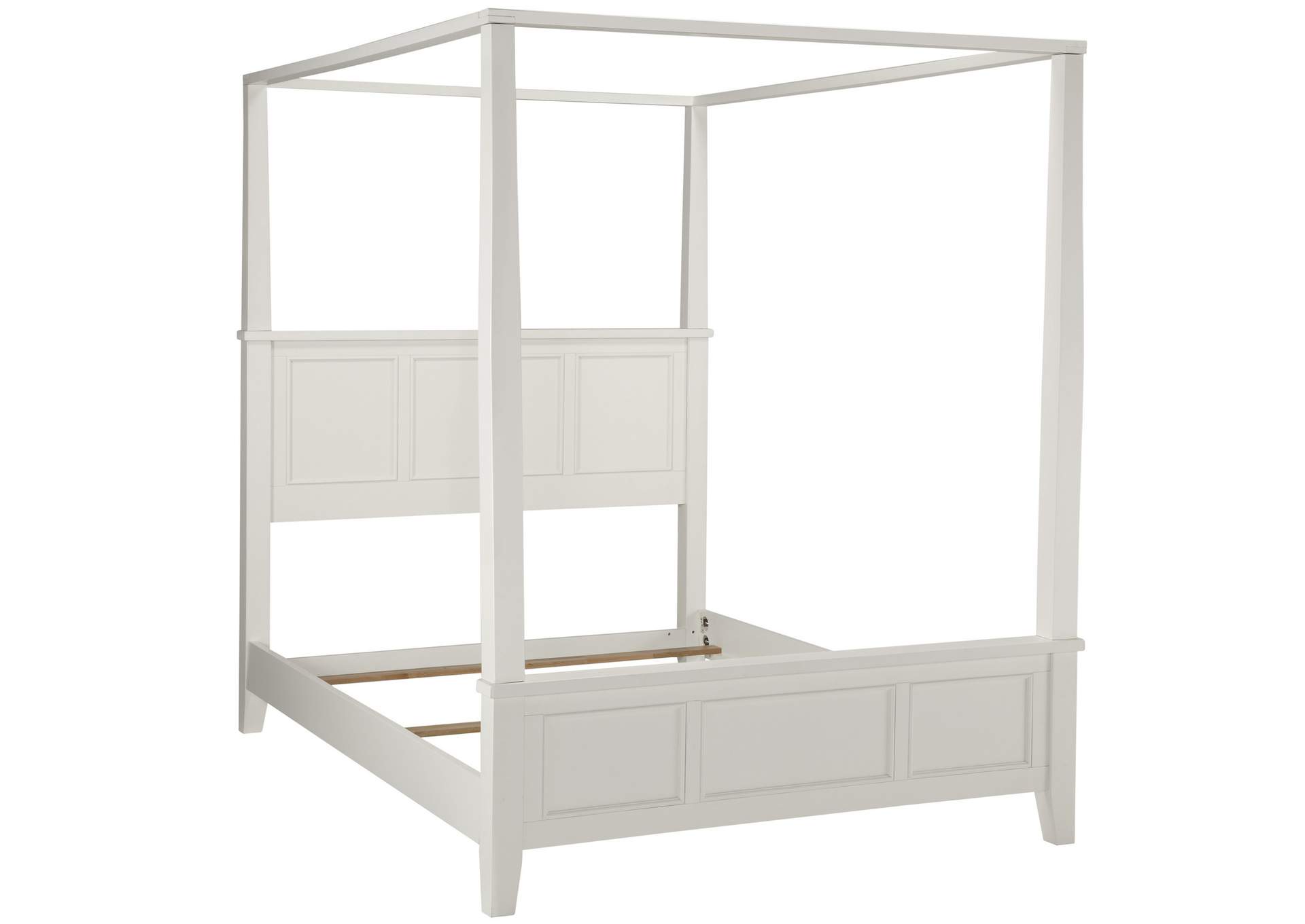 Century Off-White Queen Canopy Bed,Homestyles