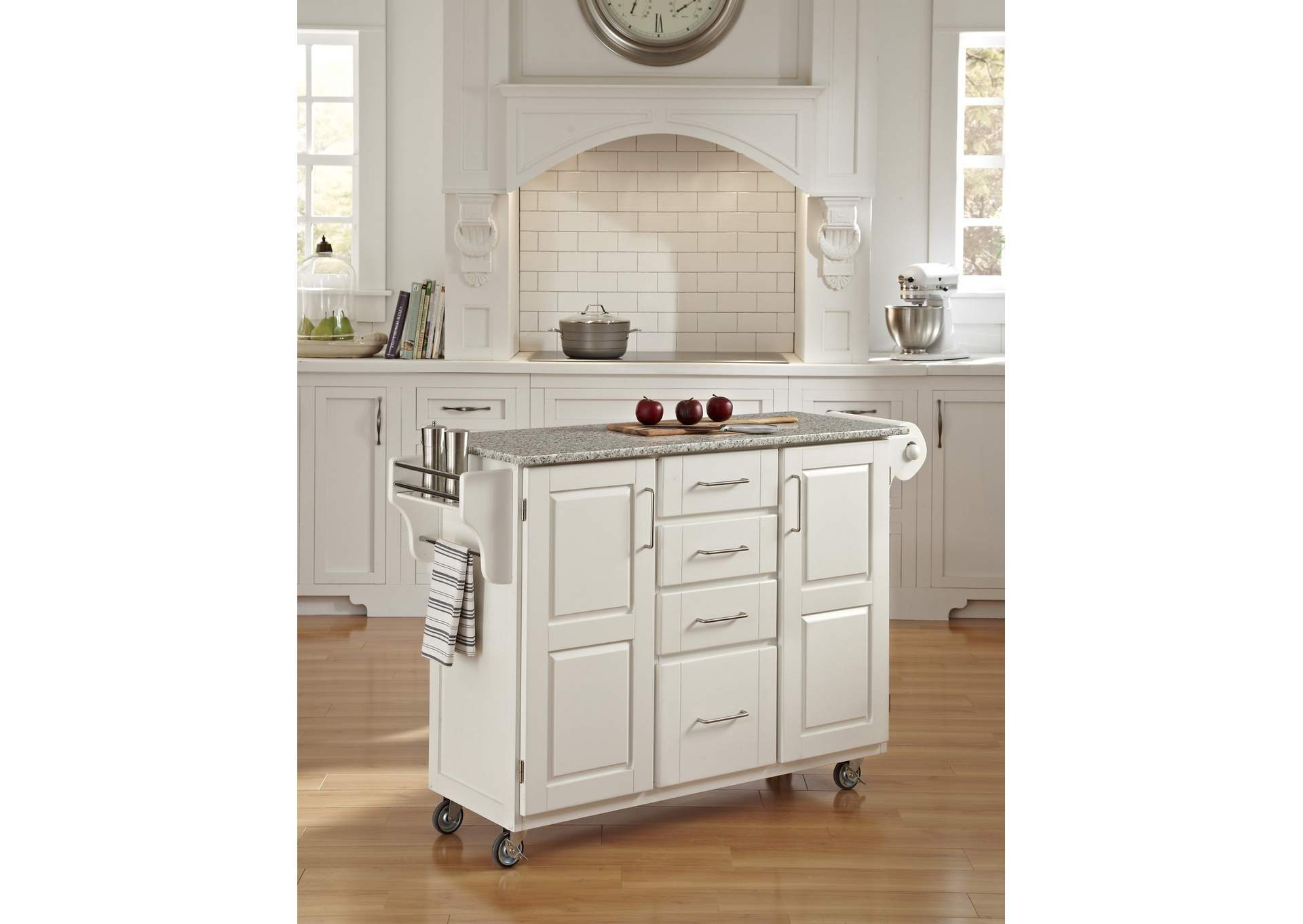 Create-A-Cart Off-White Kitchen Cart,Homestyles