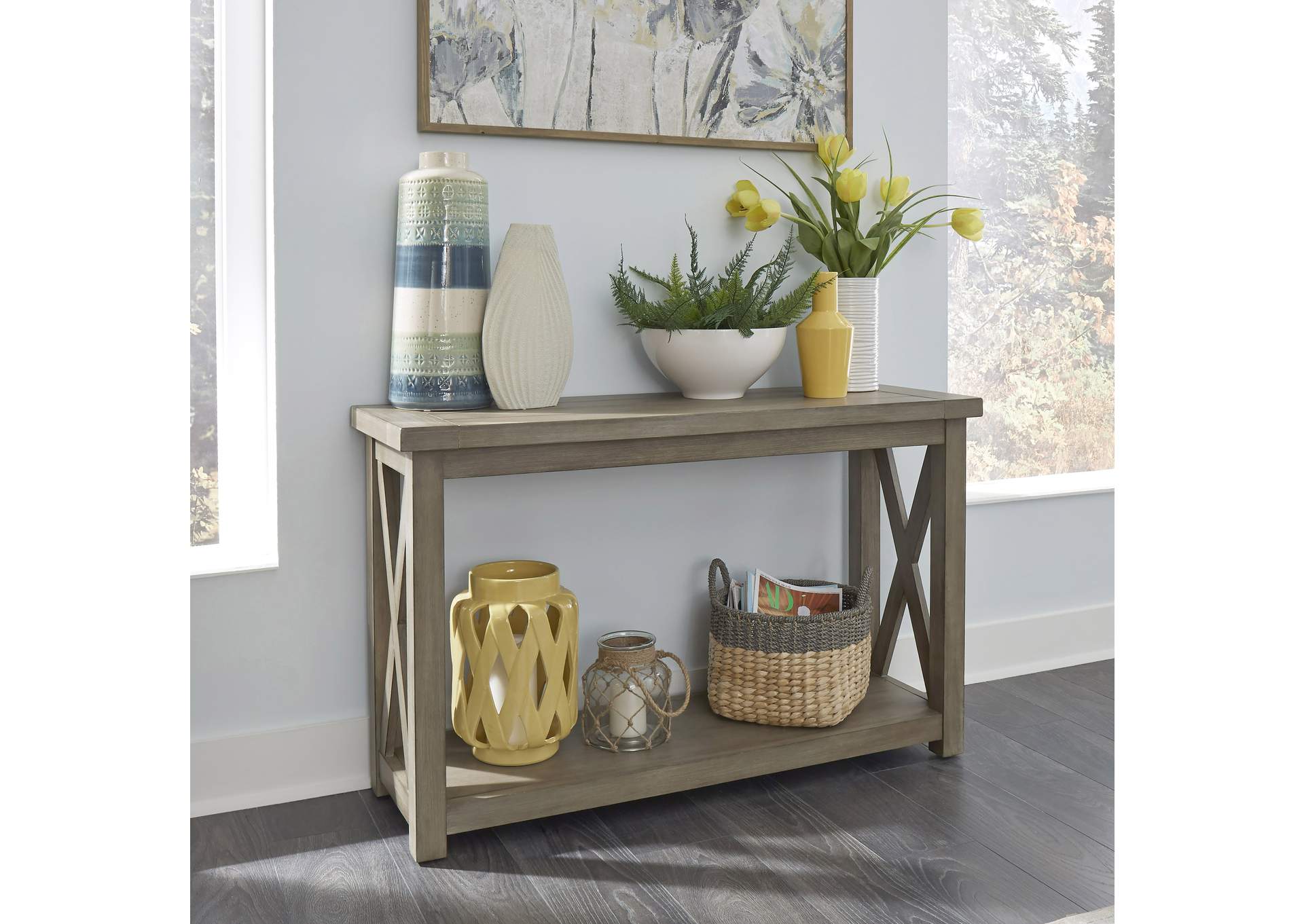 Walker Console Table By Homestyles,Homestyles