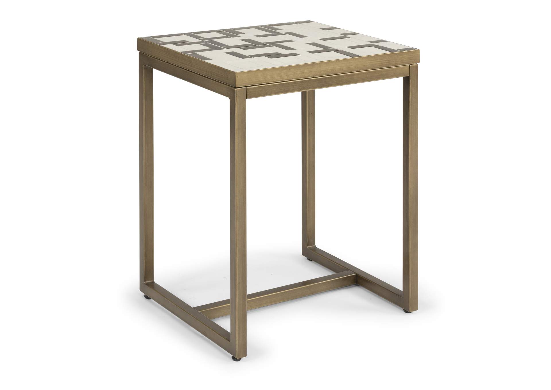 Geometric II End Table By Homestyles,Homestyles