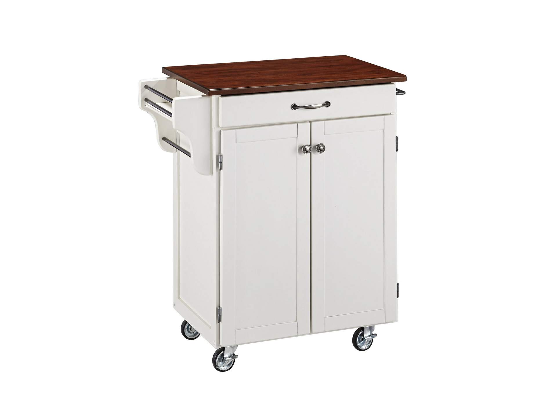 Cuisine Cart Off-White Kitchen Cart,Homestyles