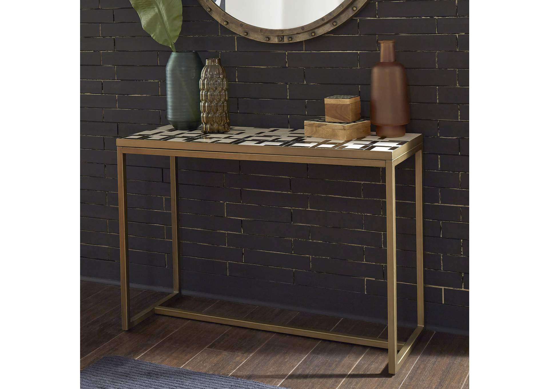 Geometric II Console Table By Homestyles,Homestyles