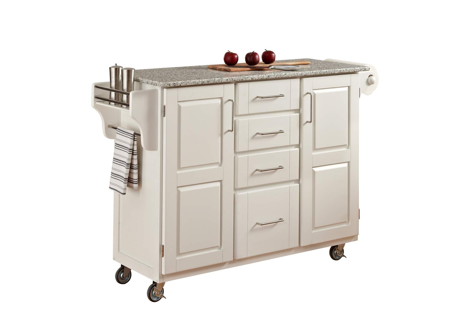 Create-A-Cart Off-White Kitchen Cart,Homestyles