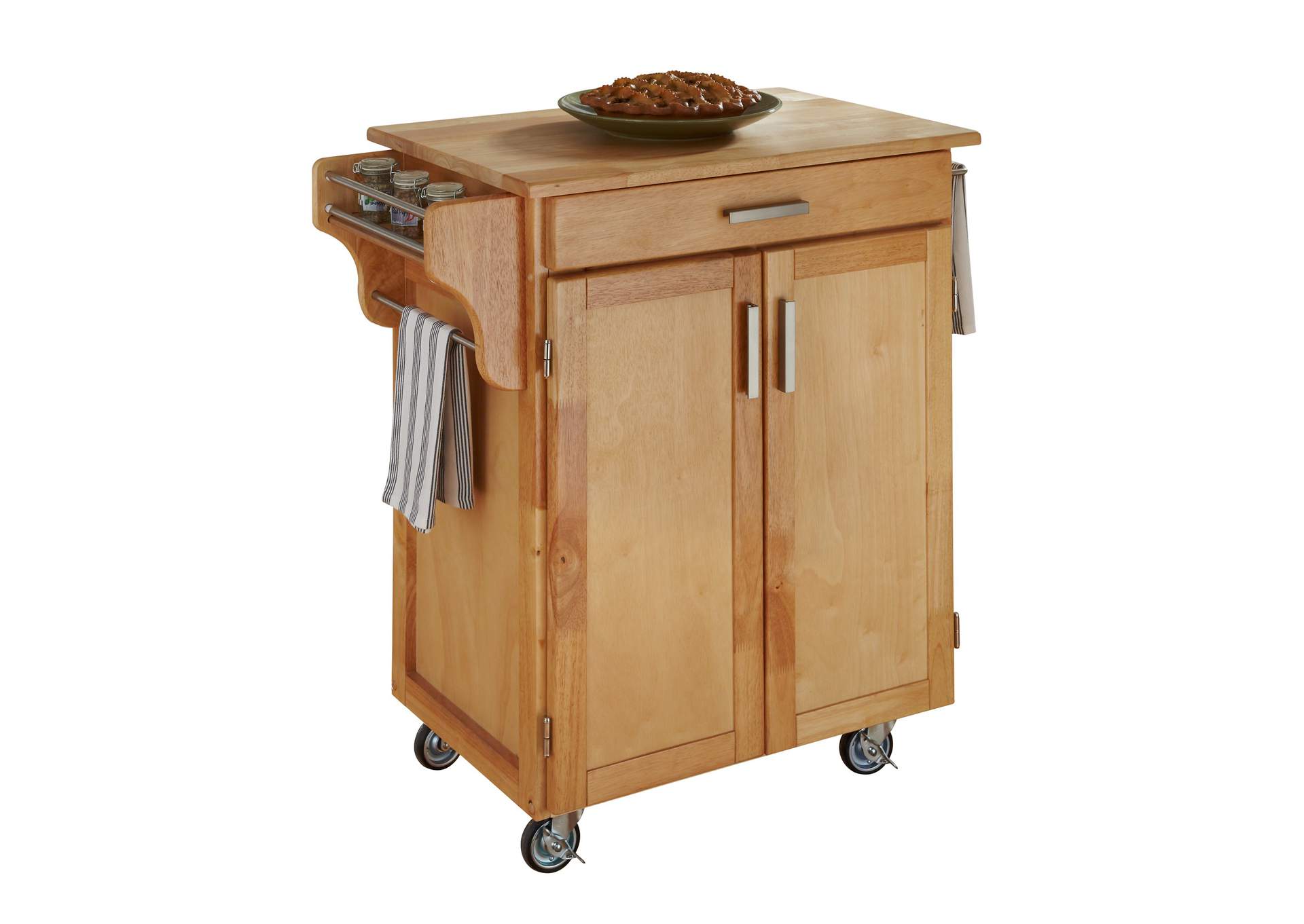 Cuisine Cart Brown Kitchen Cart,Homestyles