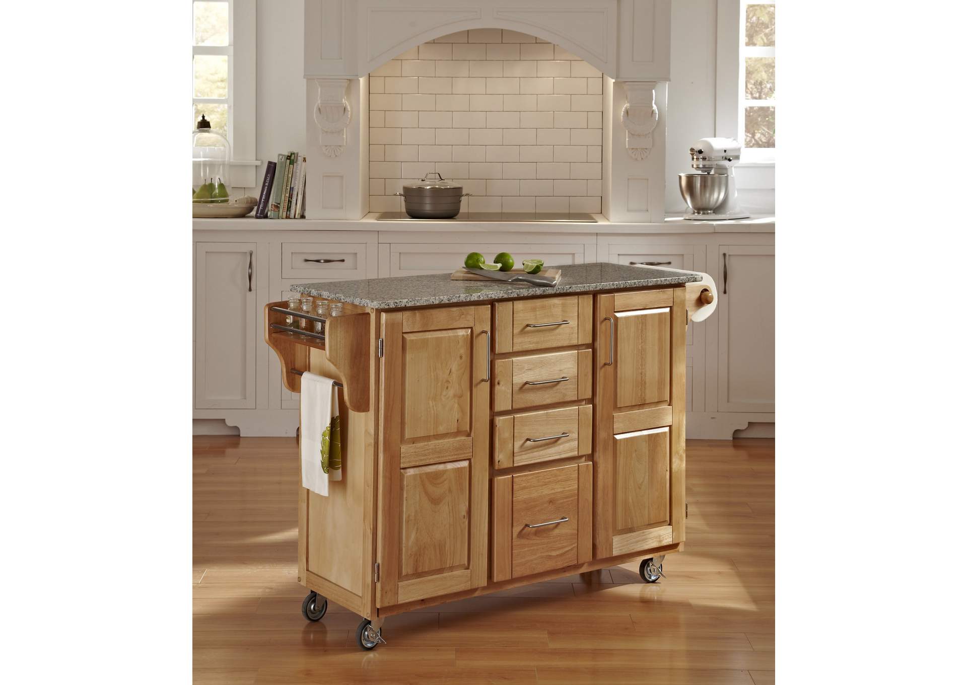 Create-A-Cart Brown Kitchen Cart,Homestyles