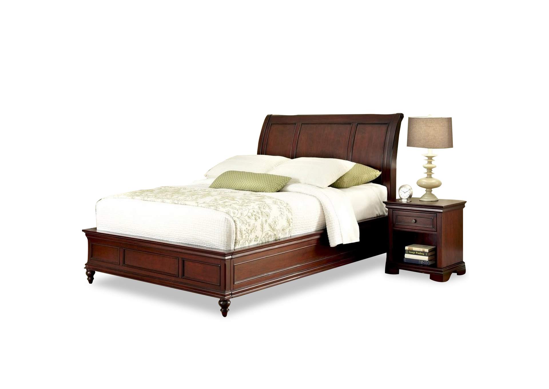 Lafayette Brown King Bed and Nightstand,Homestyles