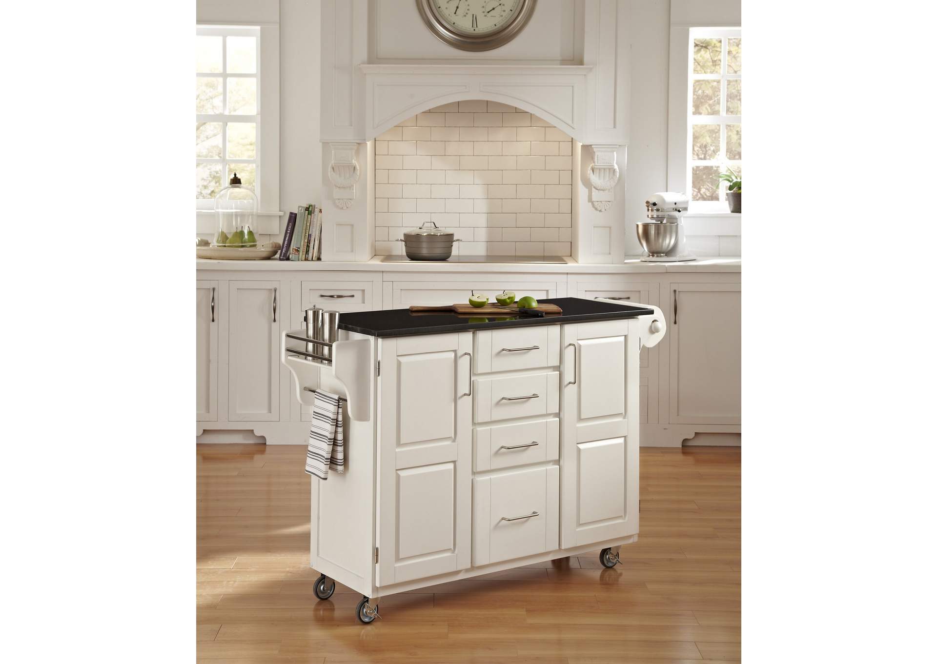 Create-A-Cart Off-White Kitchen Cart,Homestyles