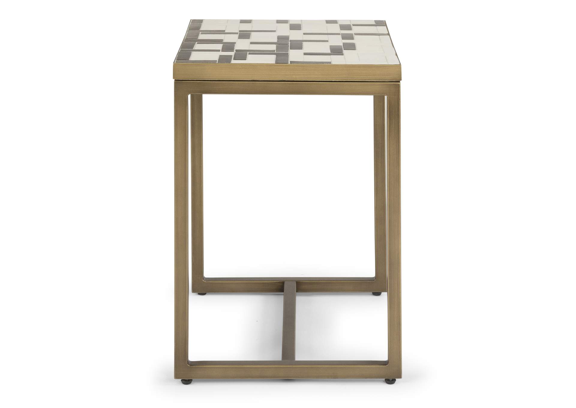 Geometric II End Table By Homestyles,Homestyles