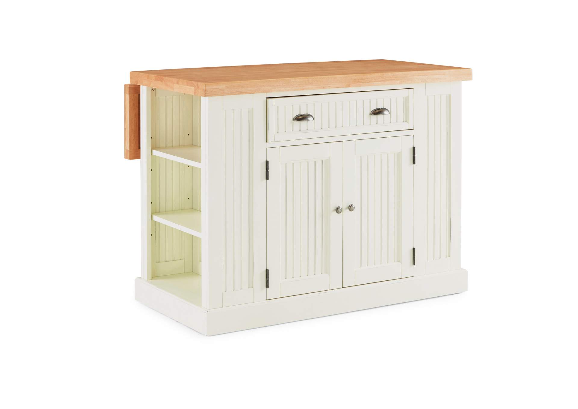 Hartford Off-White Kitchen Island,Homestyles