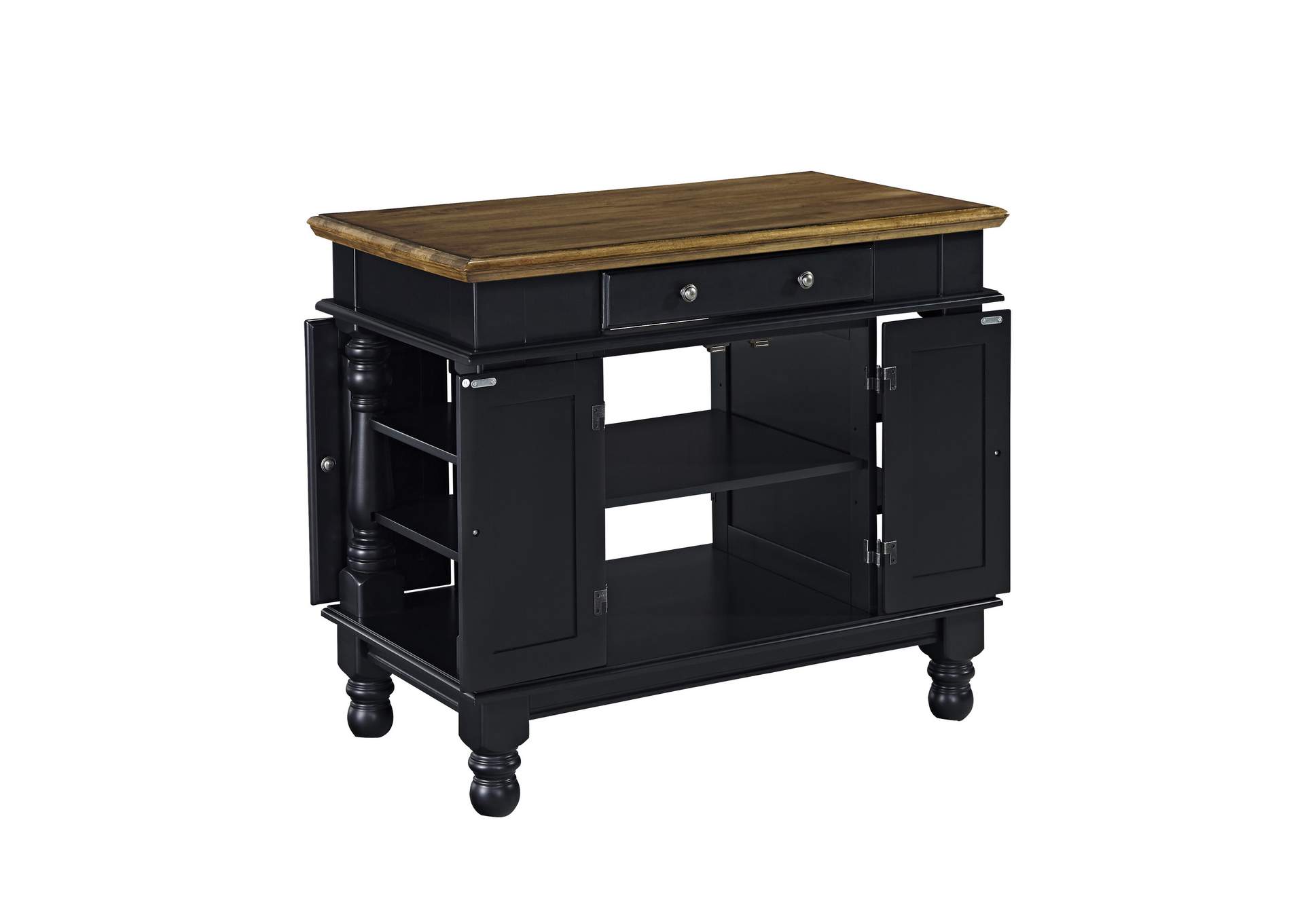 Montauk Black Kitchen Island,Homestyles