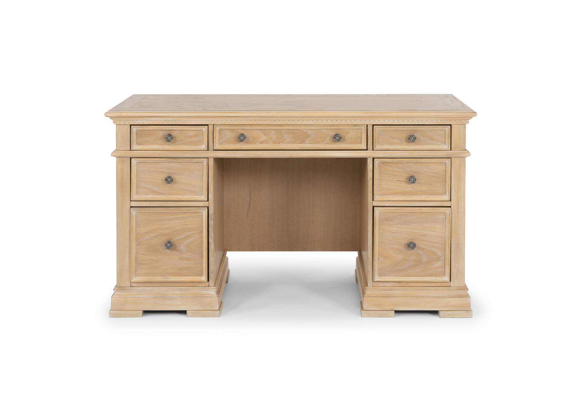 Manor House Brown Pedestal Desk,Homestyles