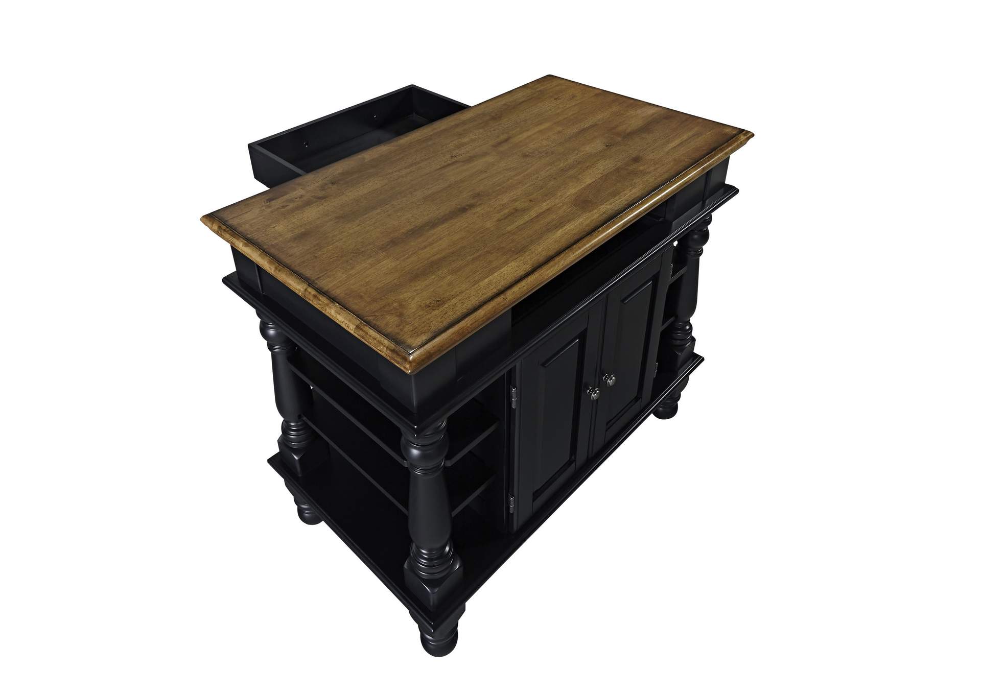 Montauk Black Kitchen Island,Homestyles