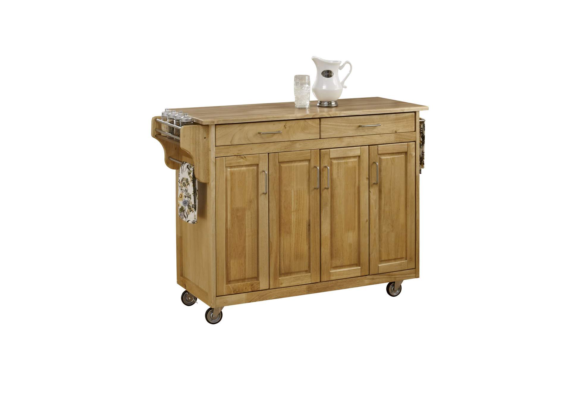 Create-A-Cart Brown Kitchen Cart,Homestyles