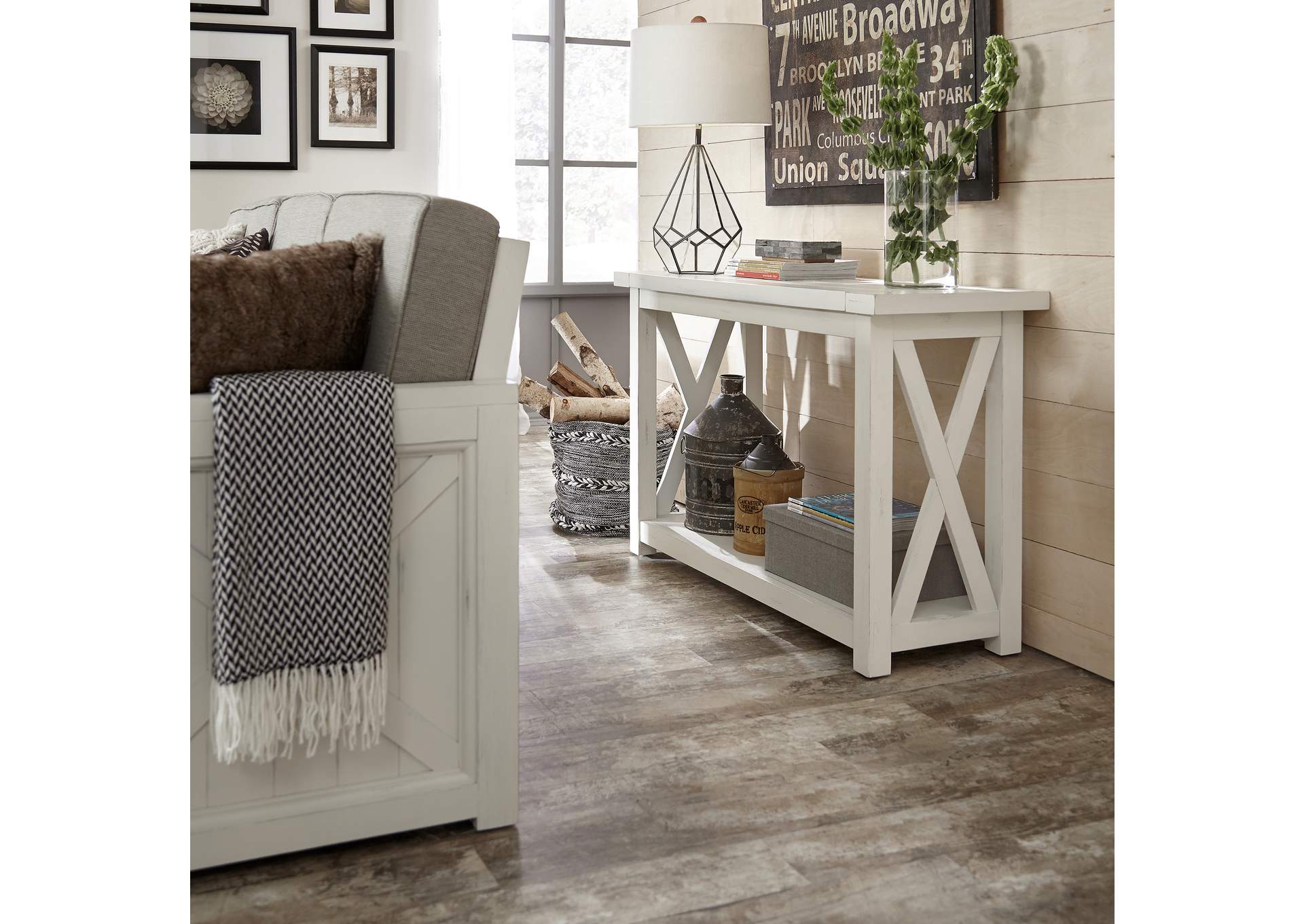 Bay Lodge Console Table By Homestyles,Homestyles