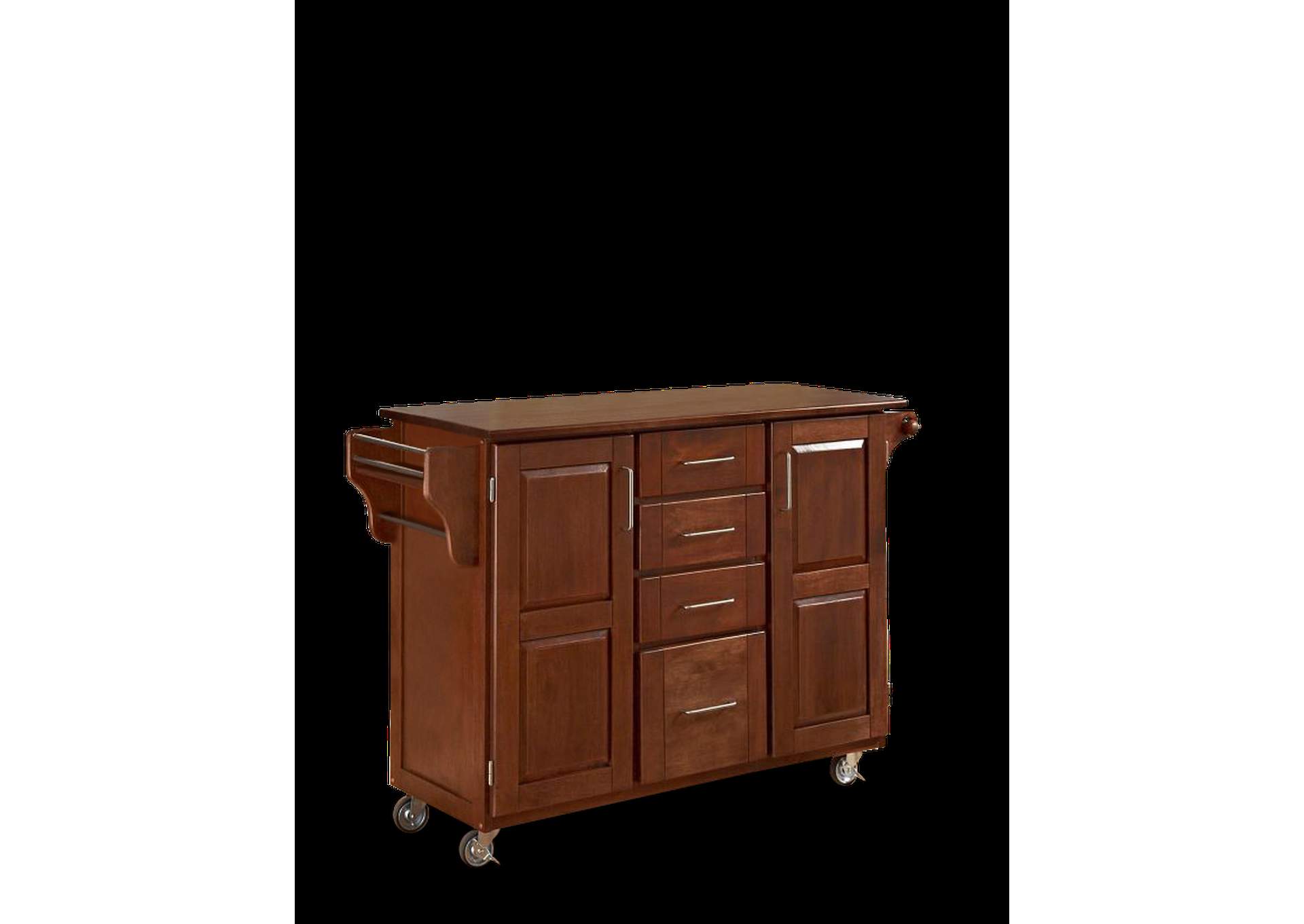 Create-A-Cart Brown Kitchen Cart,Homestyles