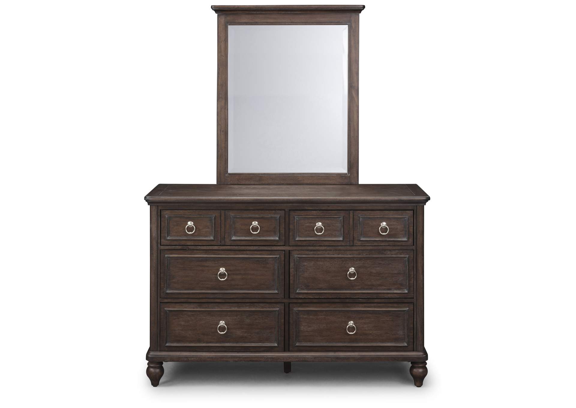 Marie Brown Dresser with Mirror,Homestyles