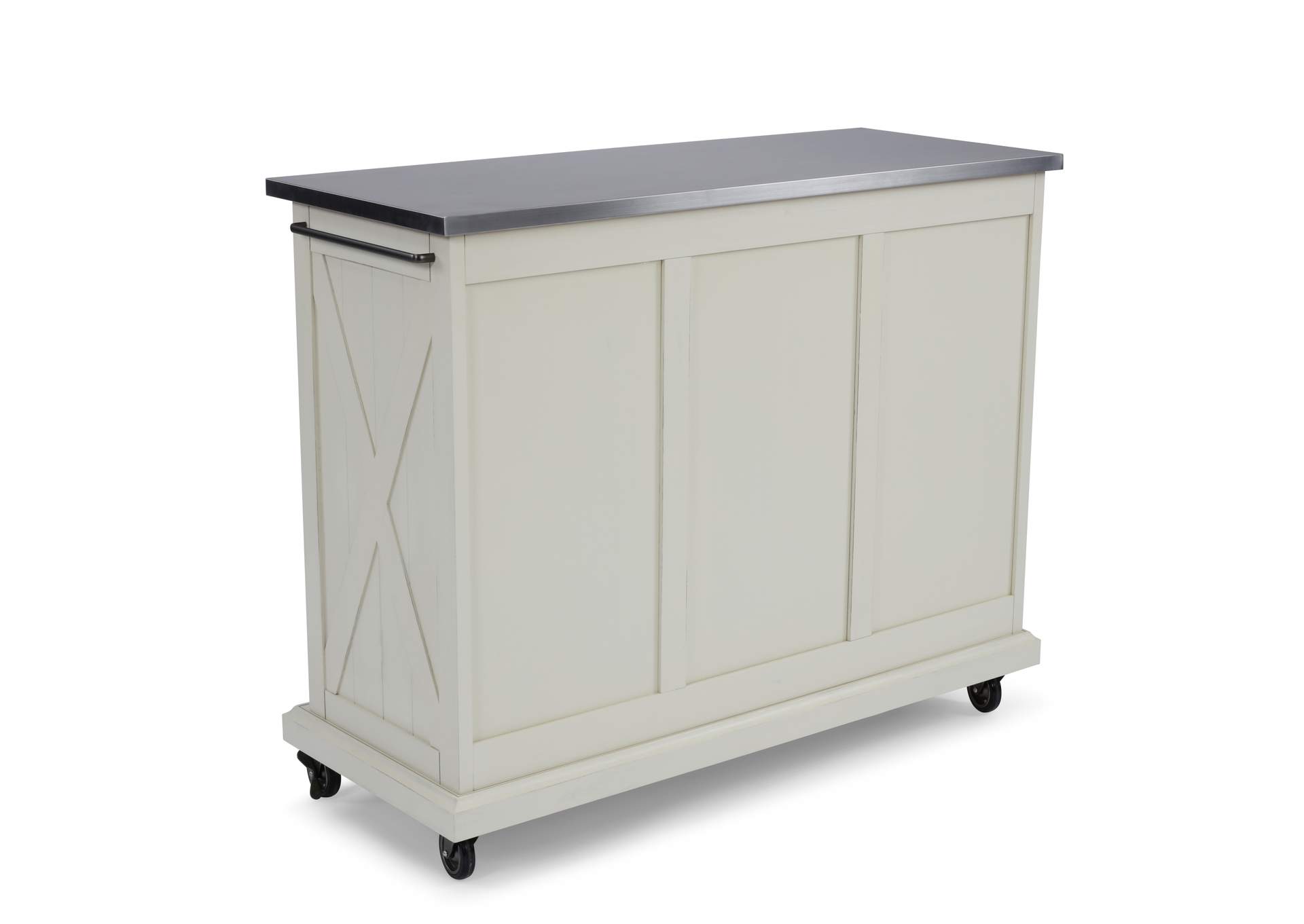 Bay Lodge Off-White Kitchen Cart,Homestyles