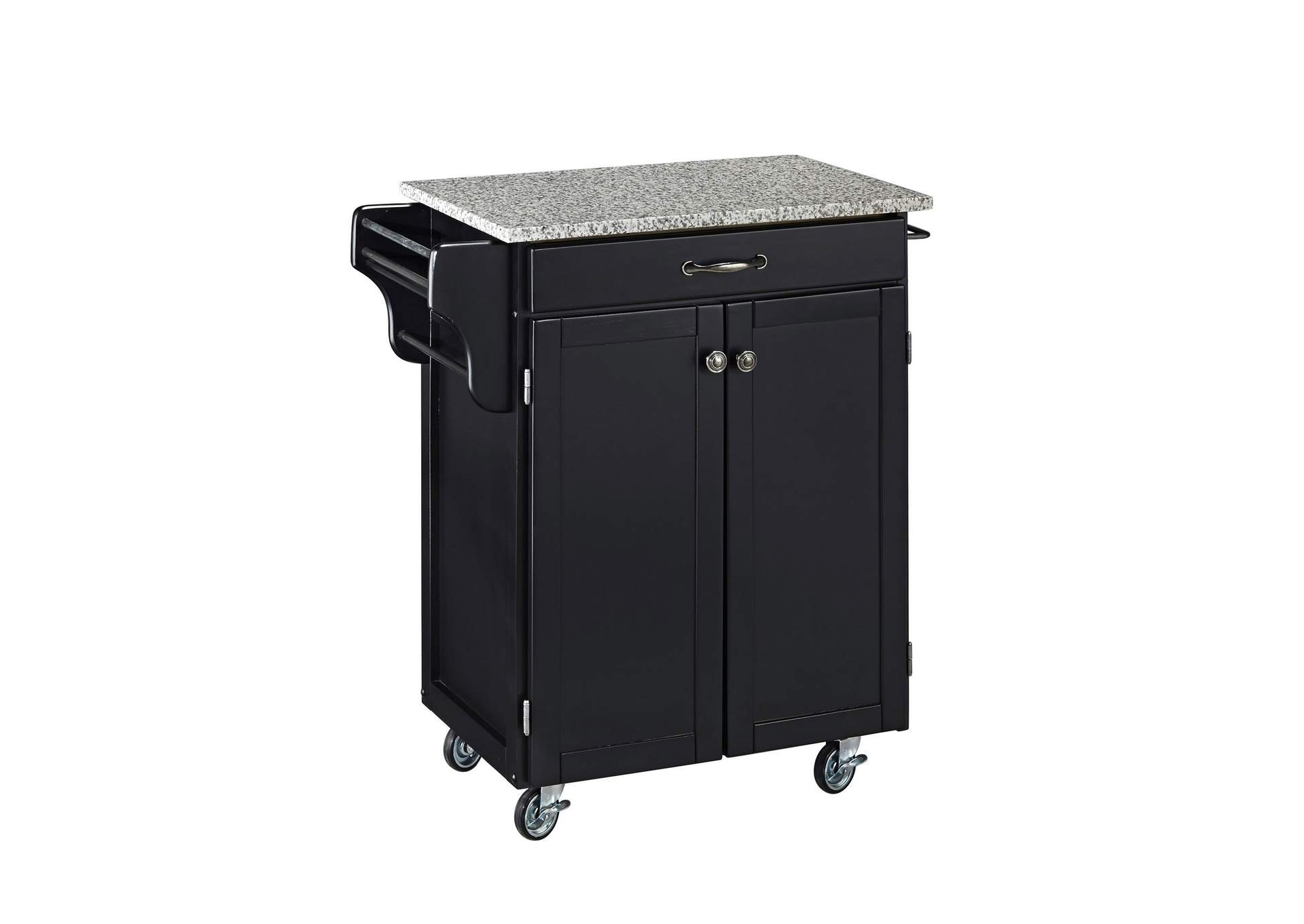 Cuisine Cart Black Kitchen Cart,Homestyles