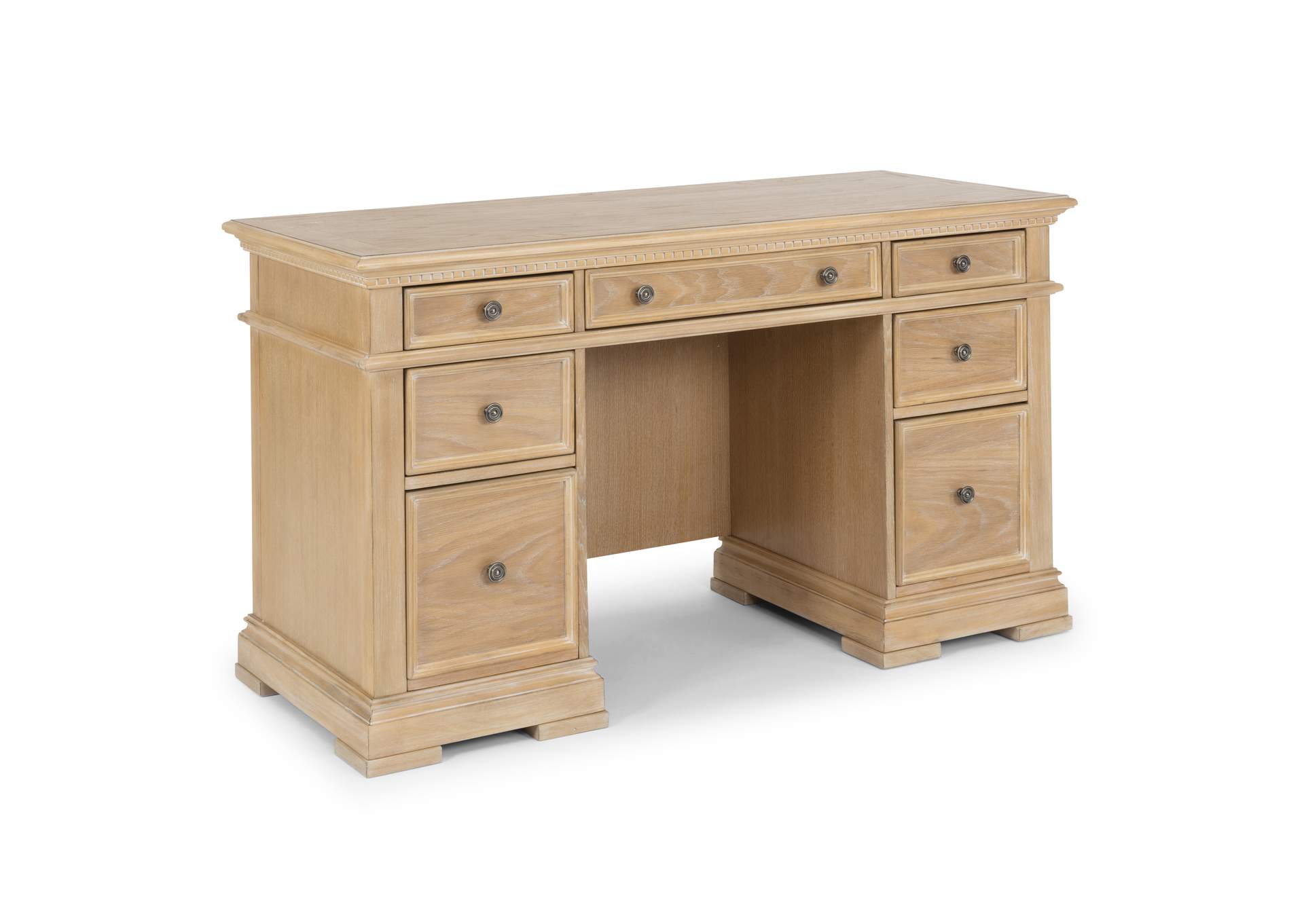 Manor House Brown Pedestal Desk,Homestyles