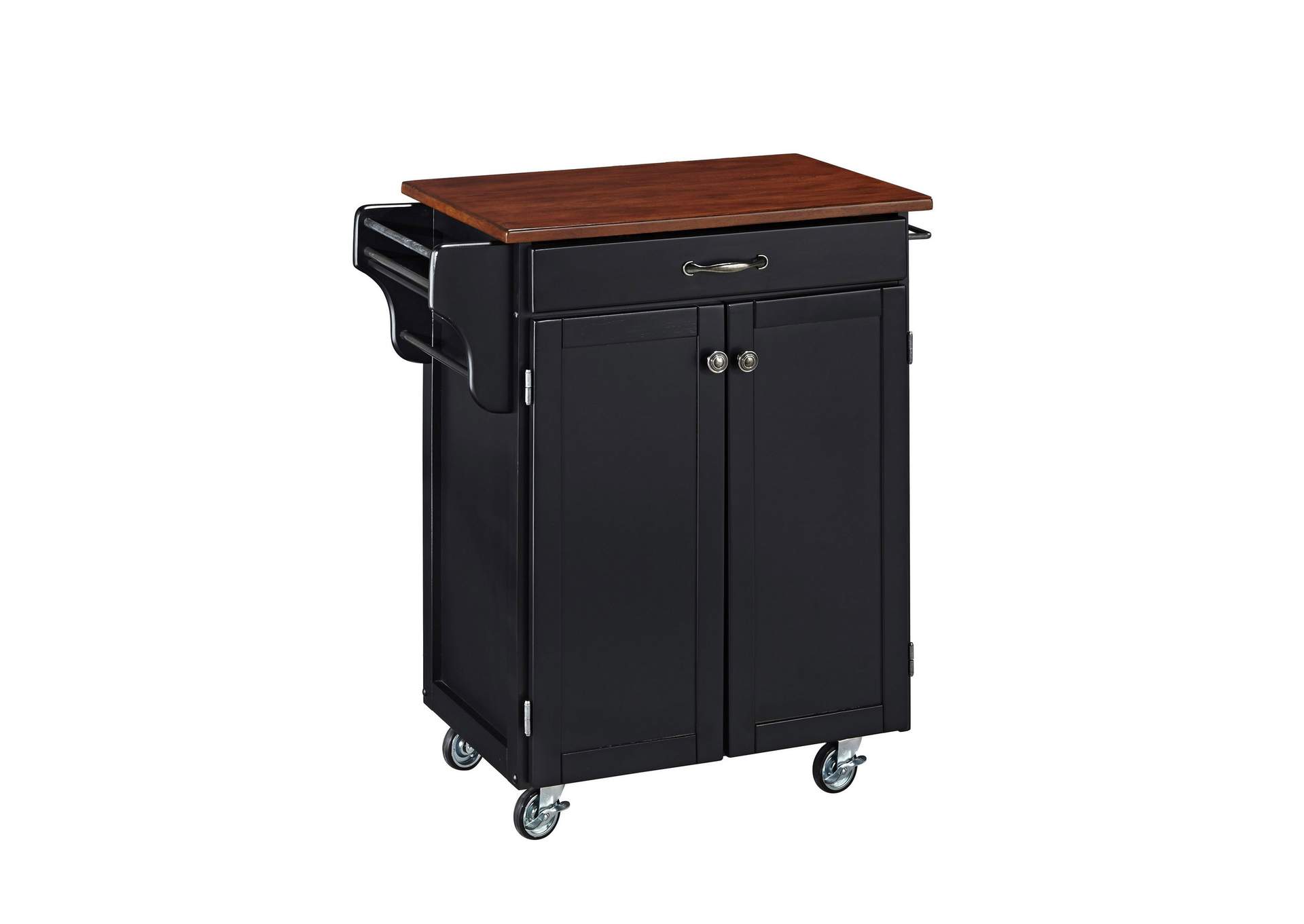 Cuisine Cart Black Kitchen Cart,Homestyles