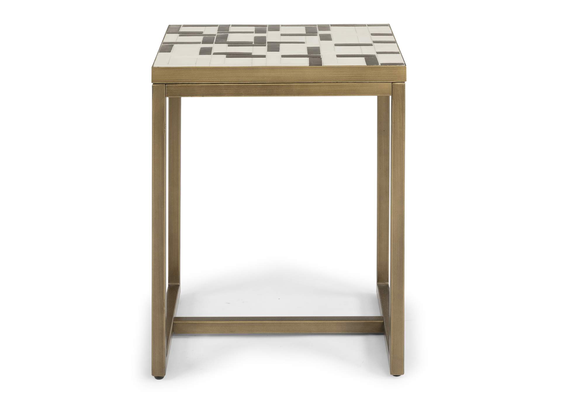 Geometric II End Table By Homestyles,Homestyles