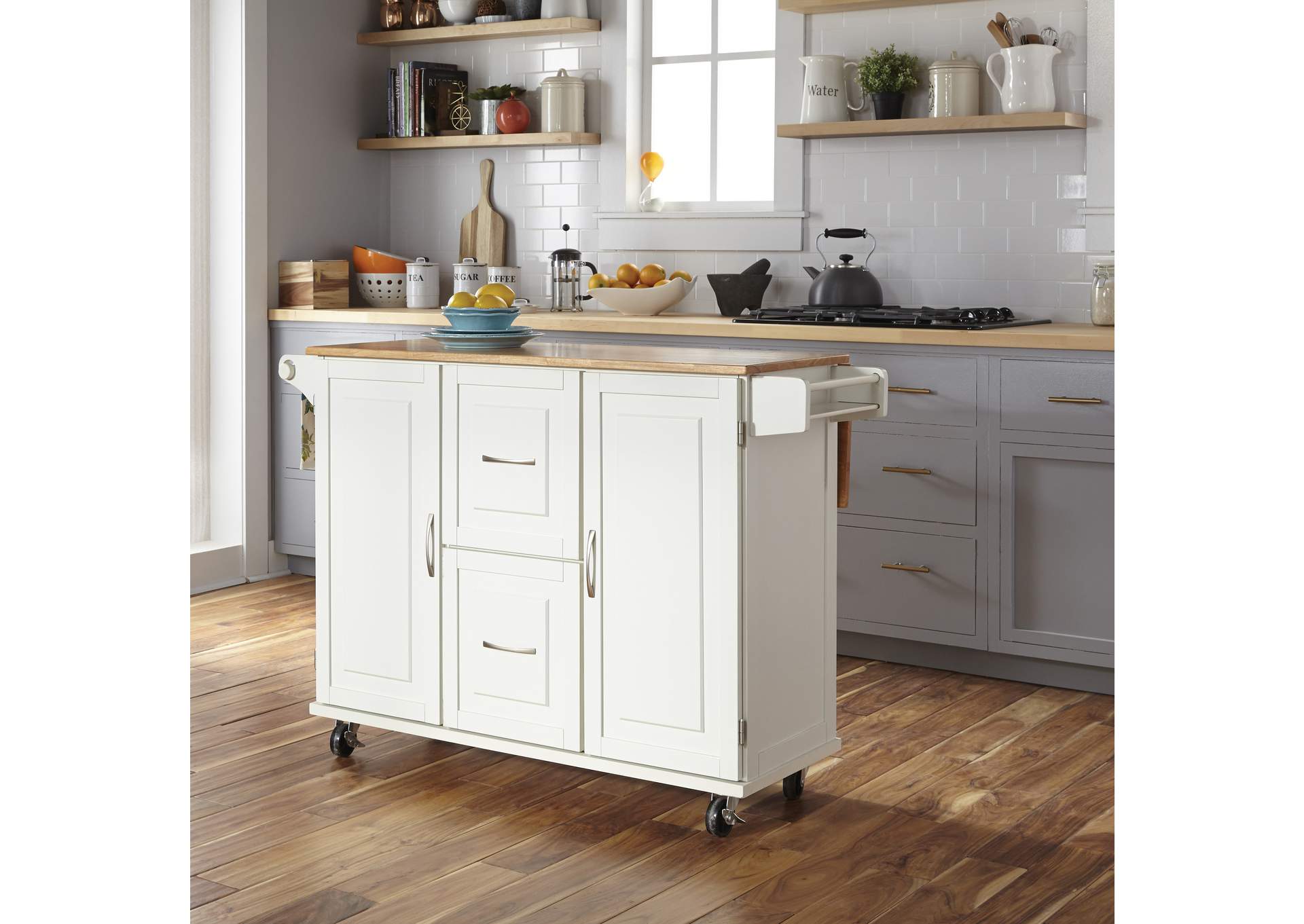 Blanche Kitchen Cart By Homestyles,Homestyles