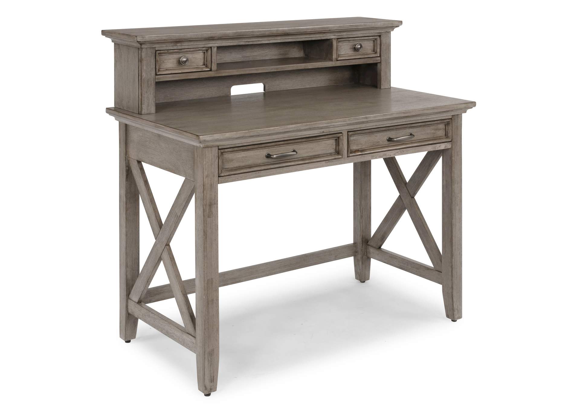 Walker Gray Desk with Hutch,Homestyles