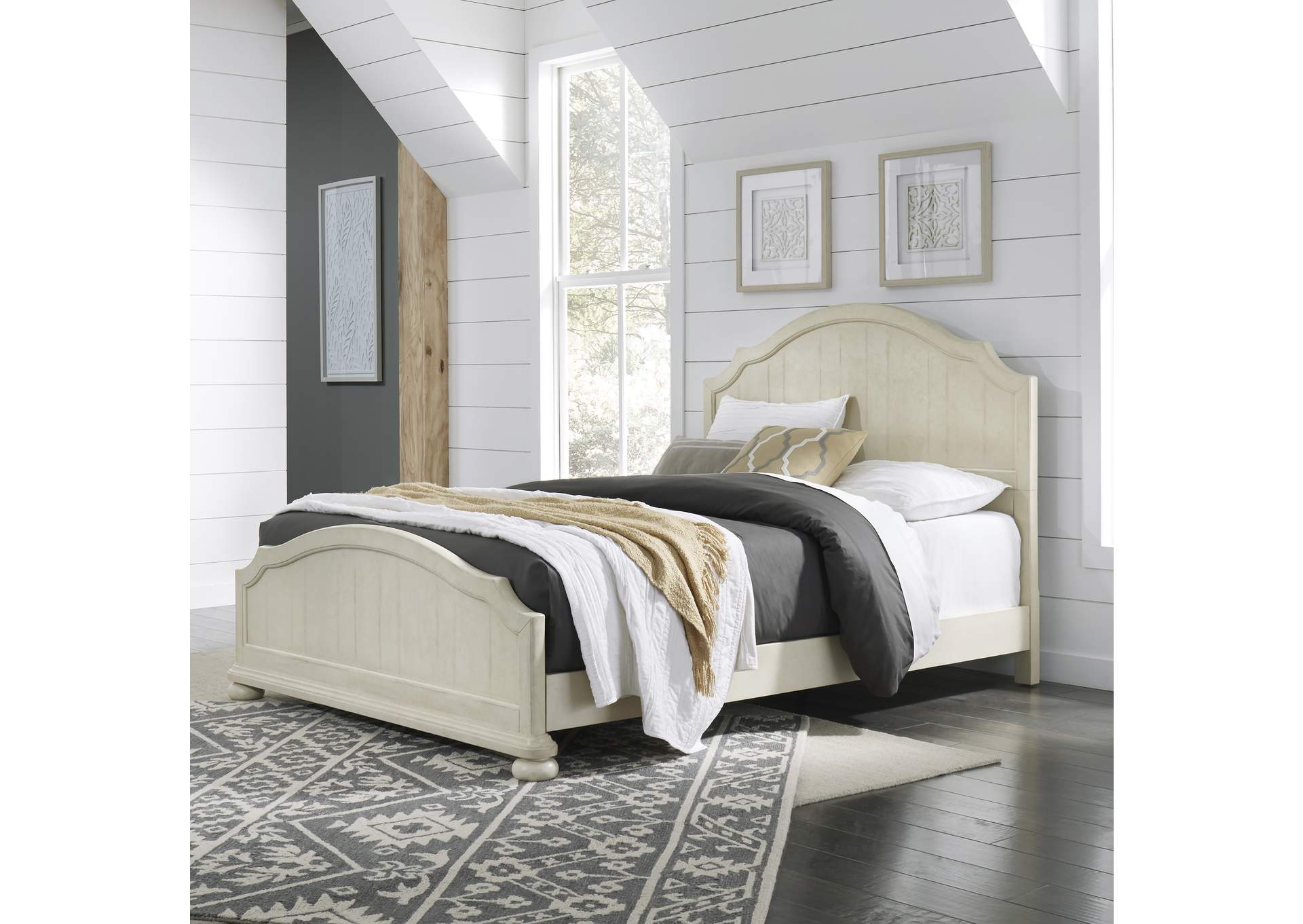 Chambre Off-White Queen Bed,Homestyles