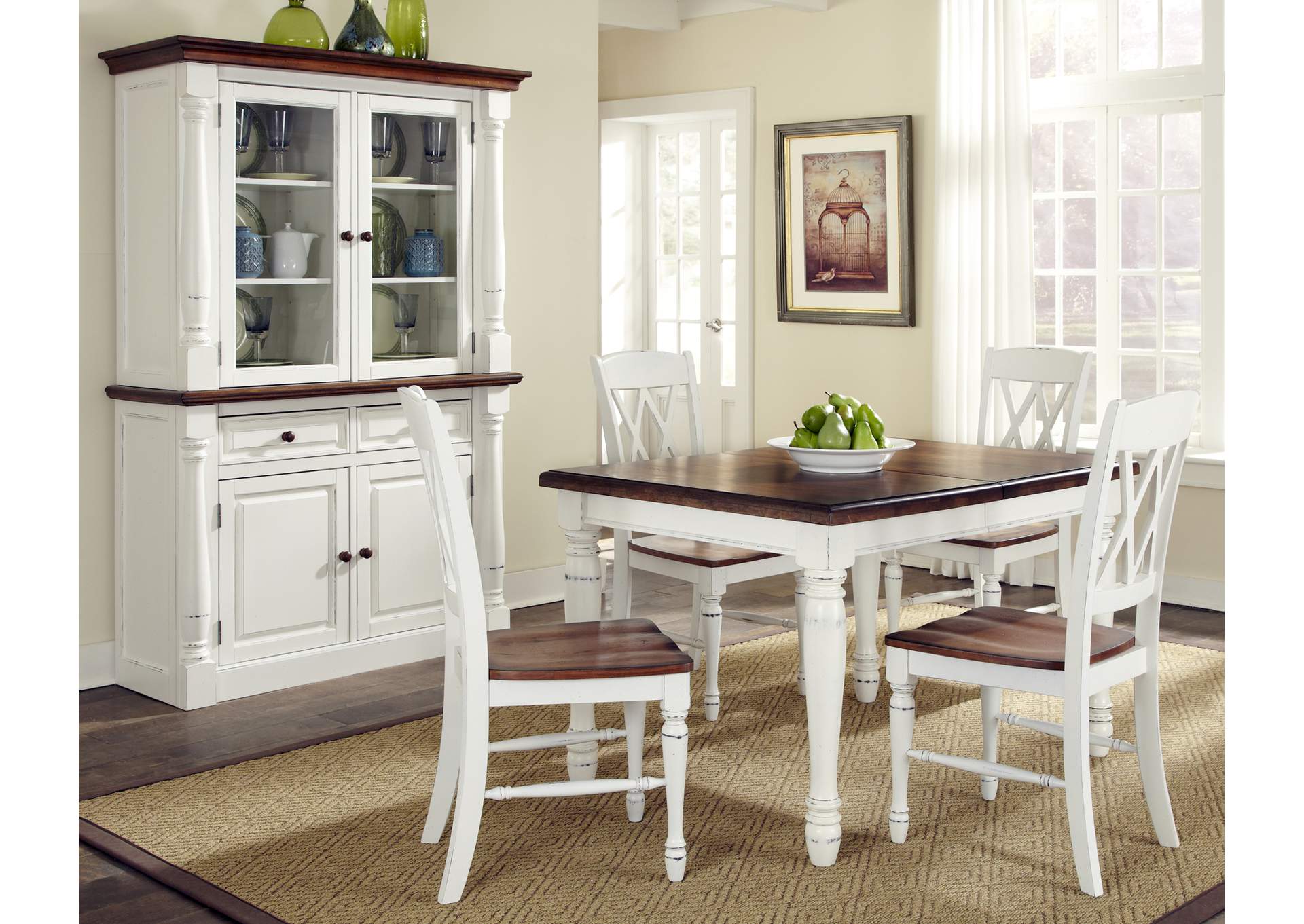 Monarch Off-White 5 Piece Dining Set,Homestyles